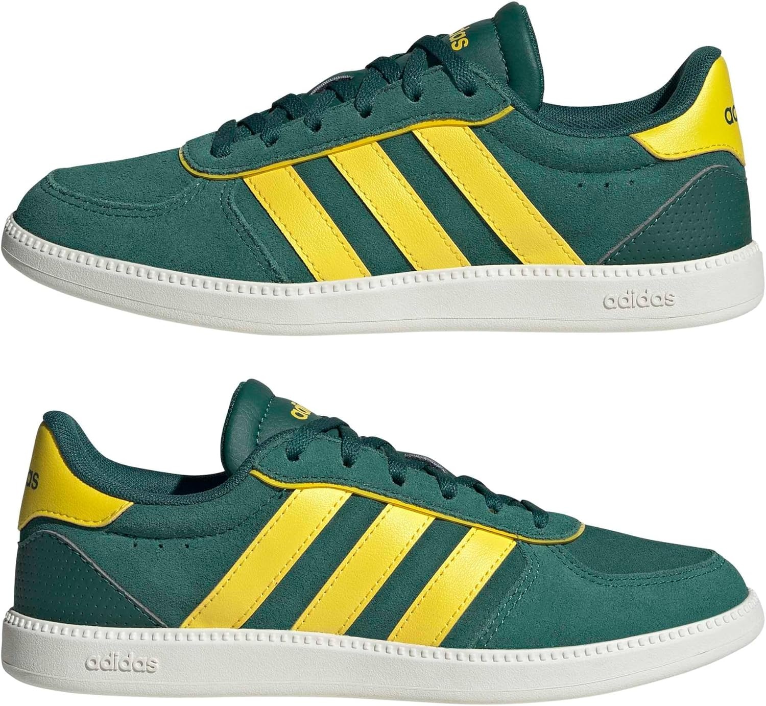 image:imageadidas Kids Breaknet Sleek ShoesCollegiate GreenYellowOff White