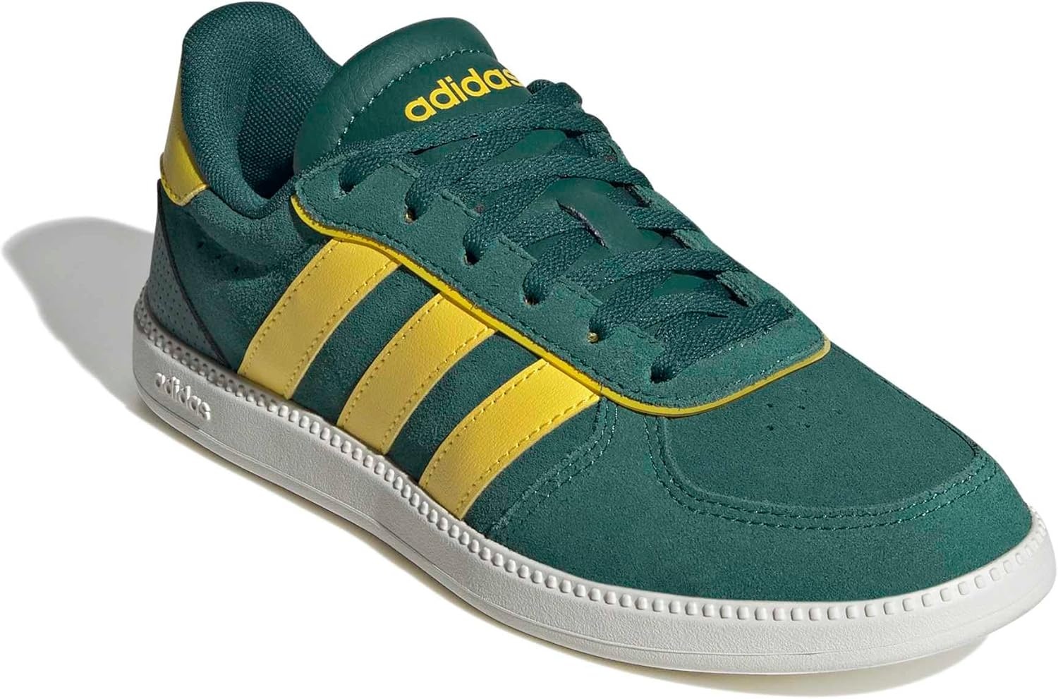 image:imageadidas Kids Breaknet Sleek ShoesCollegiate GreenYellowOff White