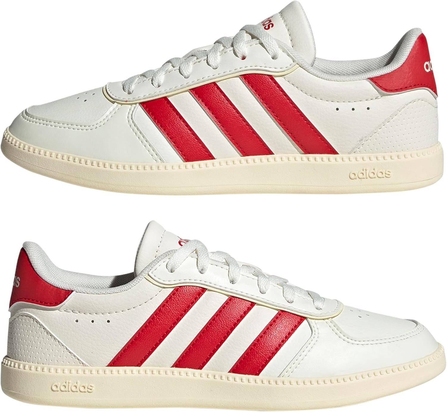 image:imageadidas Kids Breaknet Sleek ShoesOff WhiteBetter ScarletWarm Vanilla