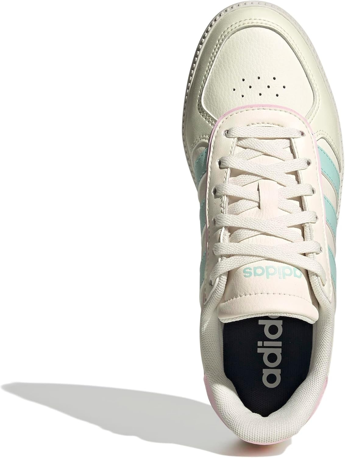 image:imageadidas Kids Breaknet Sleek ShoesOff WhiteSemi Flash AquaClear Pink