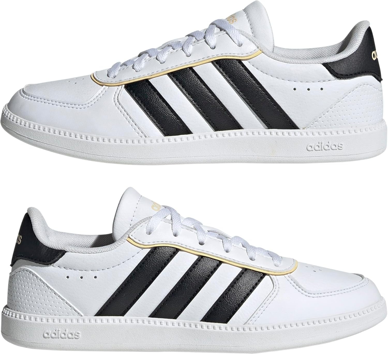 image:imageadidas Kids Breaknet Sleek ShoesWhiteBlackOrange Tint