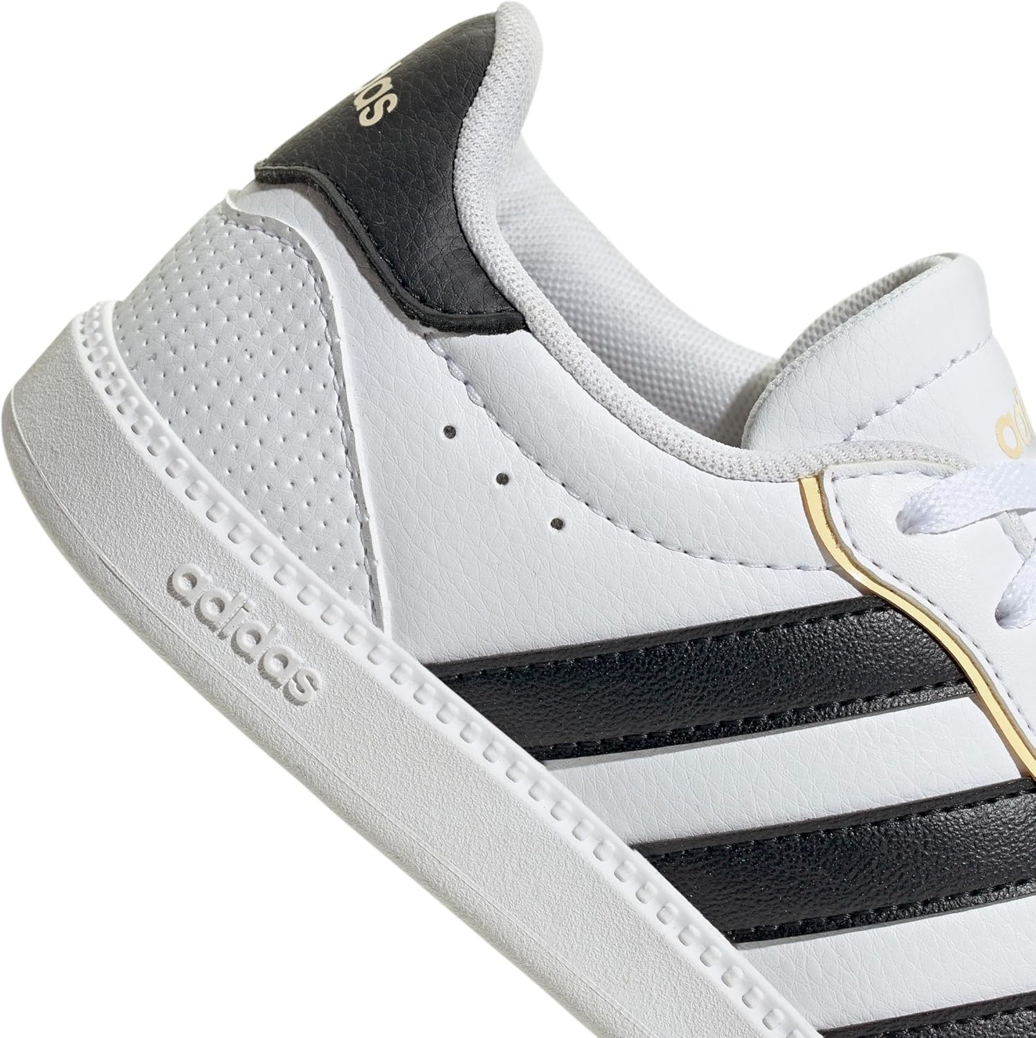 image:imageadidas Kids Breaknet Sleek ShoesWhiteBlackOrange Tint