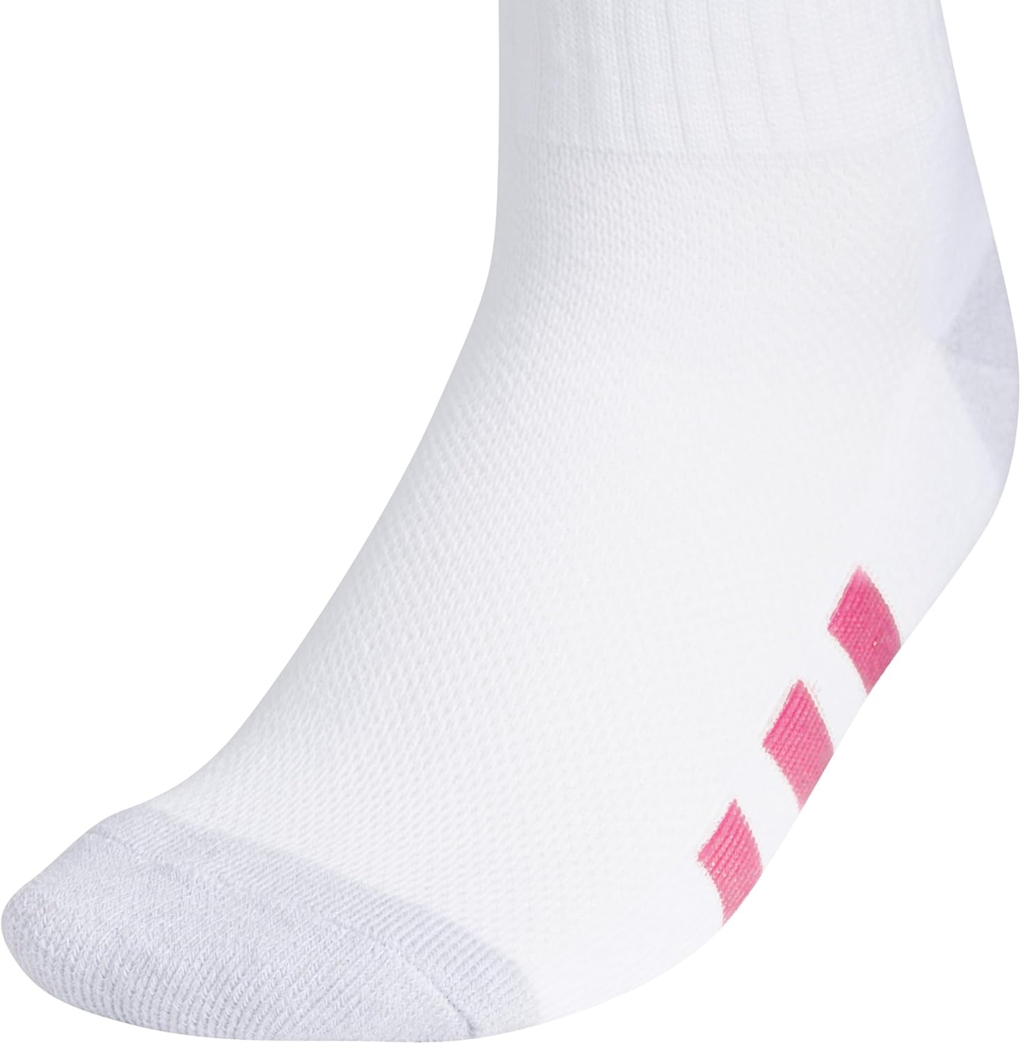 image:imageadidas Kids Cushioned Crew Socks for Boys amp Girls 6 Pairs Durable amp ComfortableGirlsWhiteWhiteclear Onix GreyPulse Magenta Pink