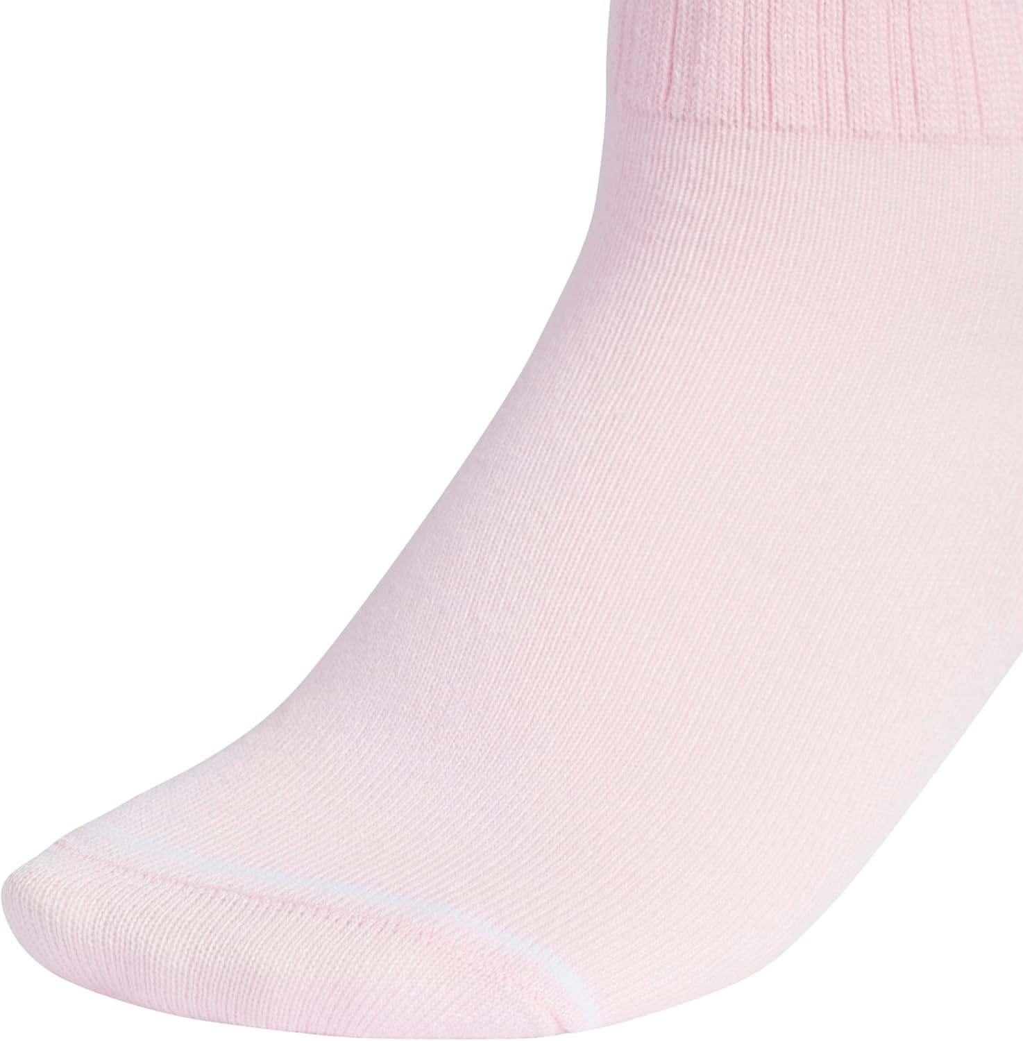 image:imageadidas Kids Cushioned Quarter Ankle Socks for Boys and Girls 6 Pairs Durable amp ComfortableClear PinkSemi Frozen Turbo PinkDistilled PinkGirlsFashion