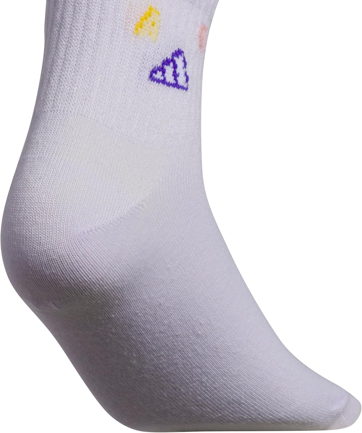 image:imageadidas Kids Cushioned Quarter Ankle Socks for Boys and Girls 6 Pairs Durable amp ComfortableFrozen PurpleWhiteClear PinkCharm