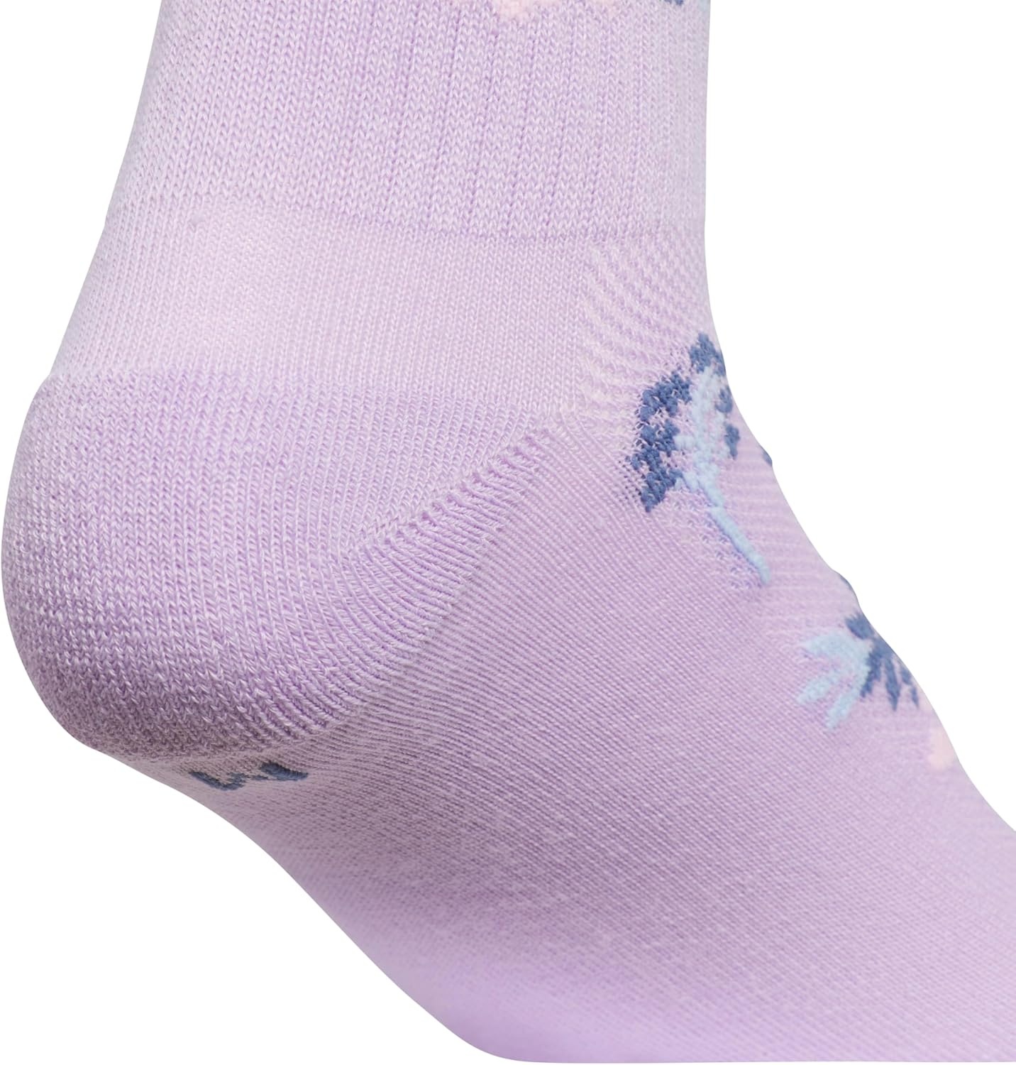 image:imageadidas Kids Cushioned Quarter Ankle Socks for Boys and Girls 6 Pairs Durable amp ComfortablePowder Plum PurpleGlow BlueClear PinkGirlsGraphic