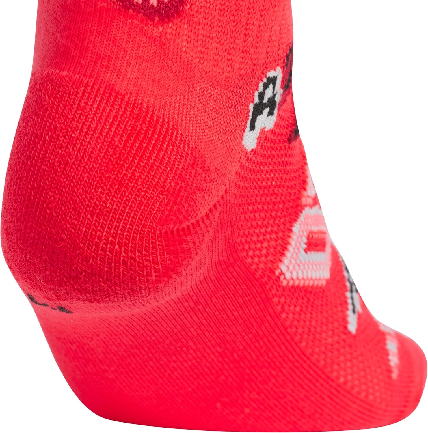image:imageadidas Kids Cushioned Quarter Ankle Socks for Boys and Girls 6 Pairs Durable amp ComfortablePure Ruby RedBlackWhiteGraphic2