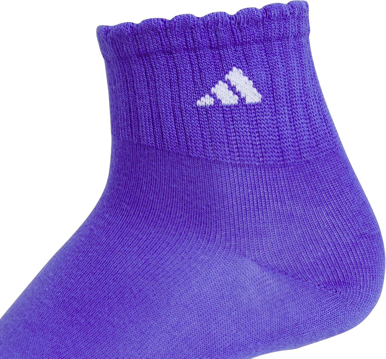image:imageadidas Kids Cushioned Quarter Ankle Socks for Boys and Girls 6 Pairs Durable amp ComfortableSolar PurpleWhiteTropic BloomGirlsFashion
