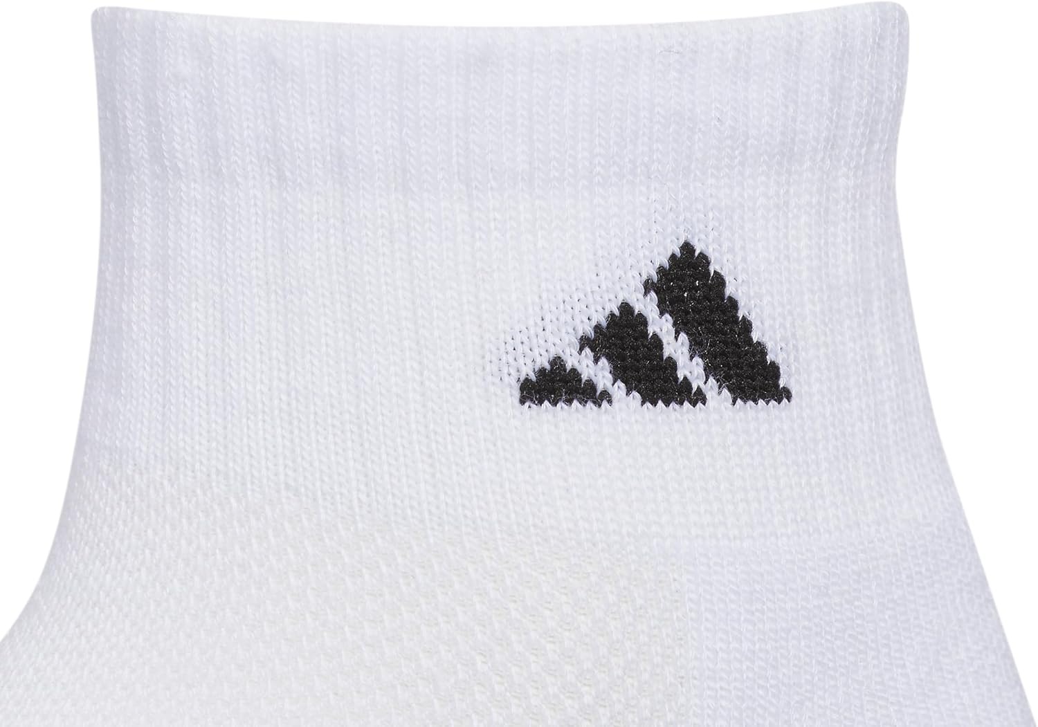 image:imageadidas Kids Cushioned Quarter Ankle Socks for Boys and Girls 6 Pairs Durable amp ComfortableWhiteBlackWhite