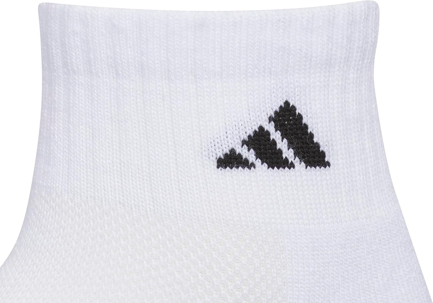 image:imageadidas Kids Cushioned Quarter Ankle Socks for Boys and Girls 6 Pairs Durable amp ComfortableWhiteGreyBlack