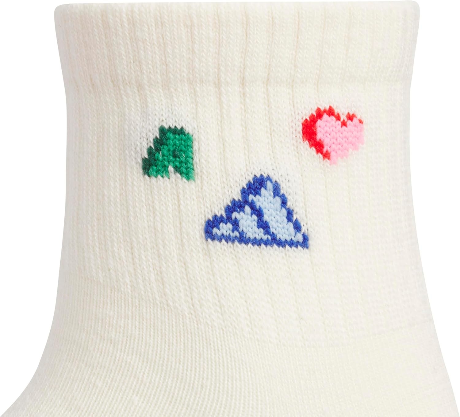 image:imageadidas Kids Cushioned Quarter Ankle Socks for Boys and Girls 6 Pairs Durable amp ComfortableWonder WhiteWhiteCharm