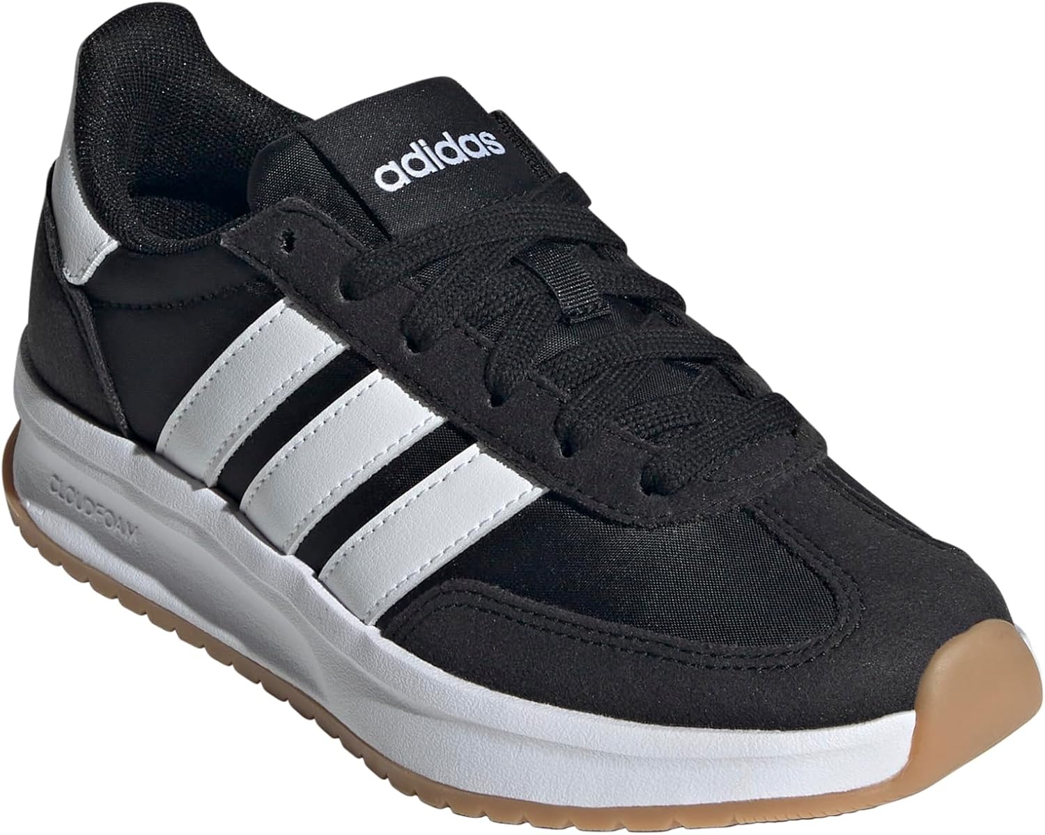 image:imageadidas Kids Girls Run 70S 20 Lace Up Sneakers Shoes Casual Grey WhiteBlackWhiteGum