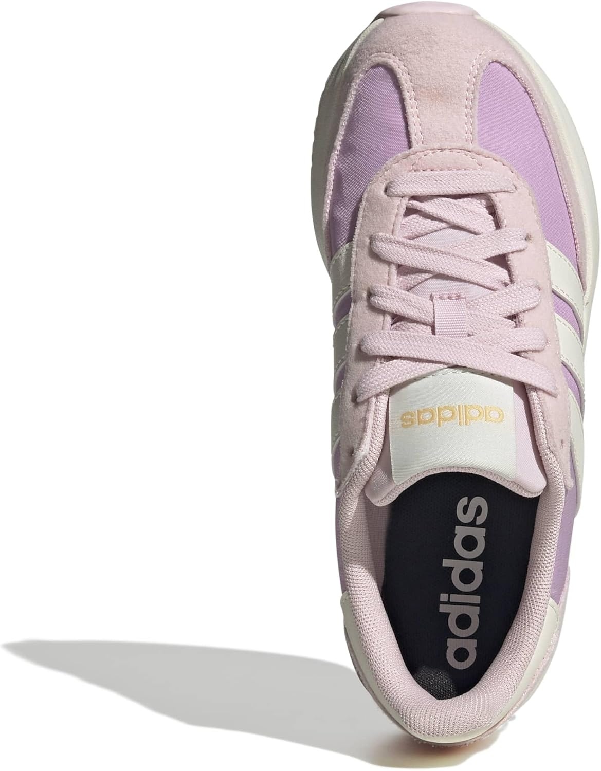 image:imageadidas Kids Girls Run 70S 20 Lace Up Sneakers Shoes Casual Grey WhiteBliss LilacOff WhiteClear Pink