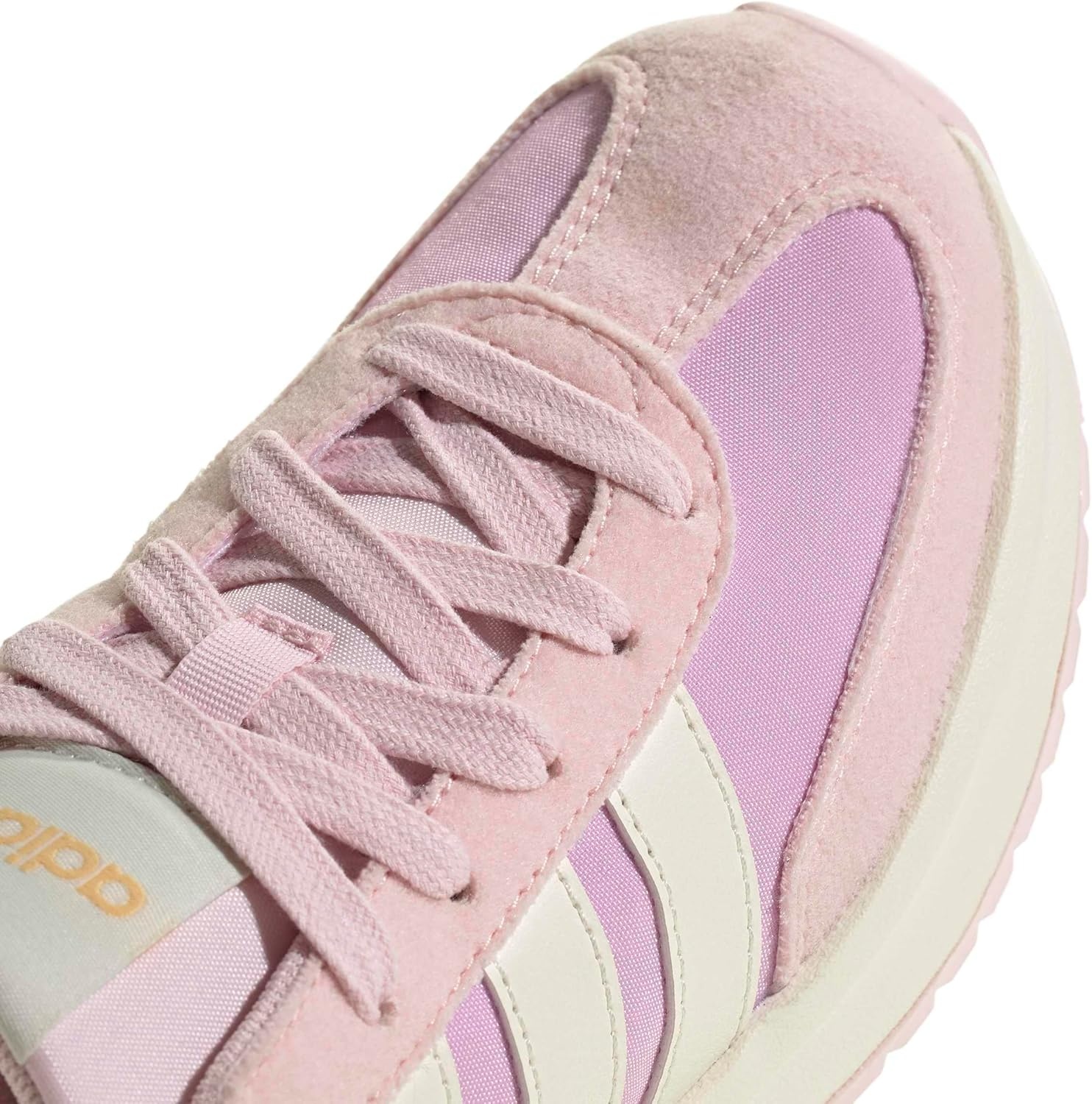 image:imageadidas Kids Girls Run 70S 20 Lace Up Sneakers Shoes Casual Grey WhiteBliss LilacOff WhiteClear Pink