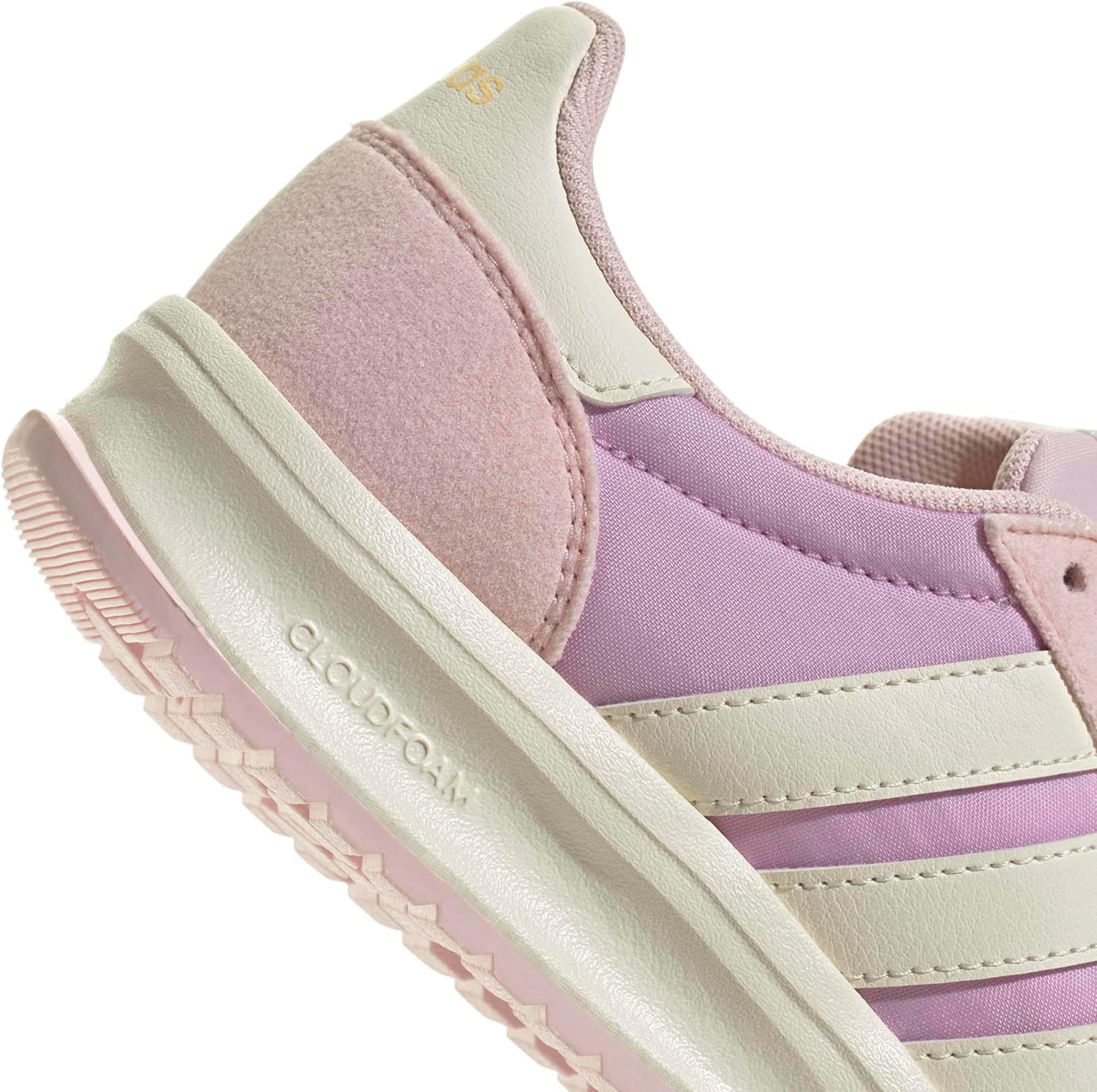 image:imageadidas Kids Girls Run 70S 20 Lace Up Sneakers Shoes Casual Grey WhiteBliss LilacOff WhiteClear Pink