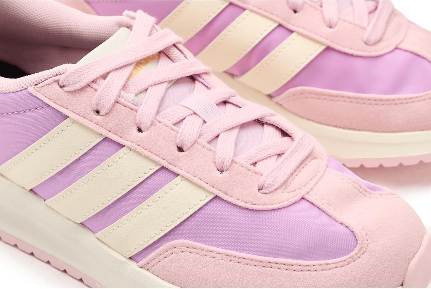 image:imageadidas Kids Girls Run 70S 20 Lace Up Sneakers Shoes Casual Grey WhiteBliss LilacOff WhiteClear Pink