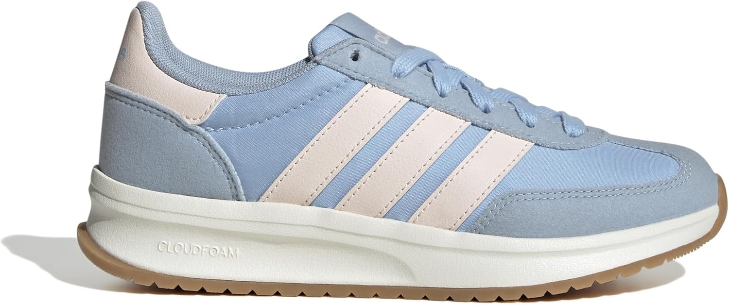 image:imageadidas Kids Girls Run 70S 20 Lace Up Sneakers Shoes Casual Grey WhiteBlueWonder QuartzWonder Blue