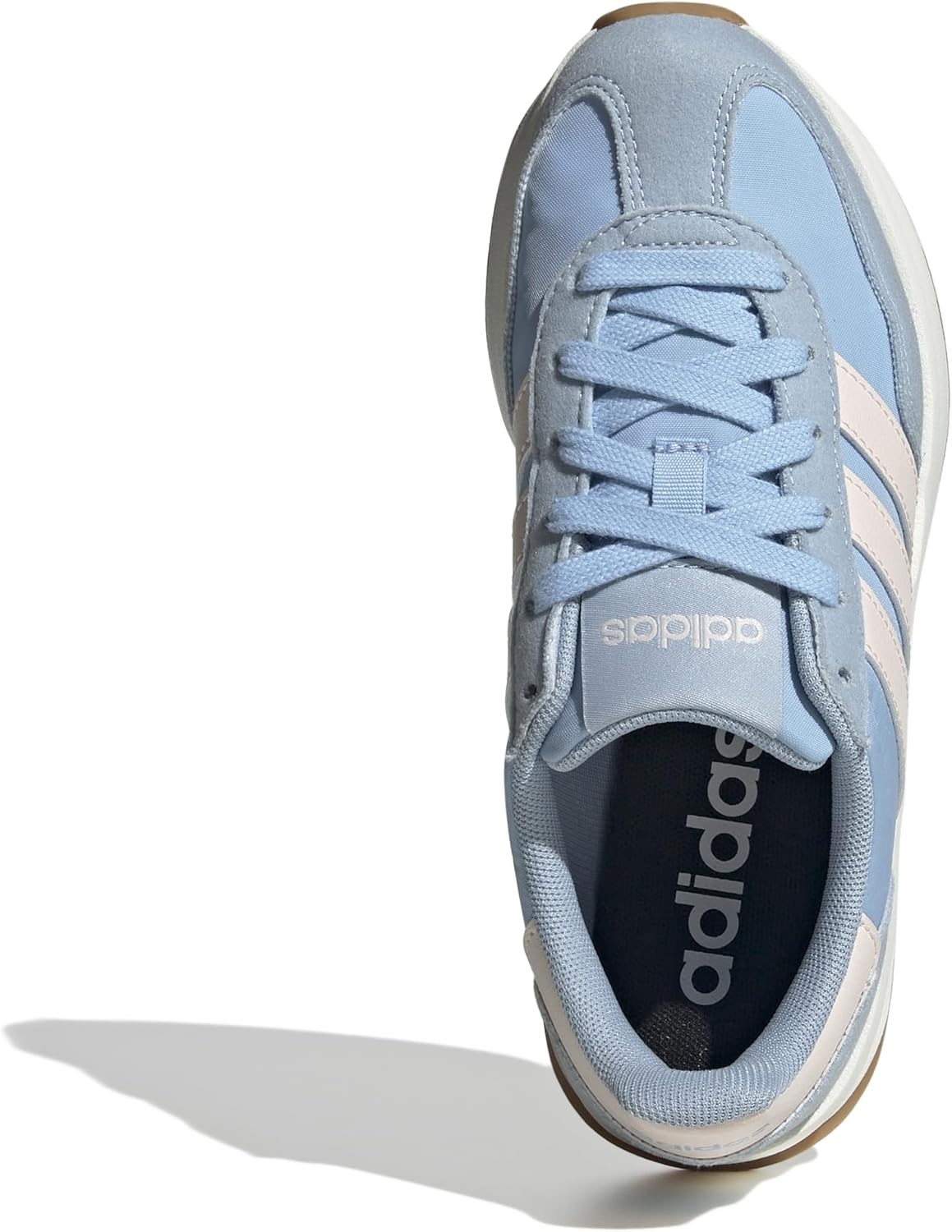 image:imageadidas Kids Girls Run 70S 20 Lace Up Sneakers Shoes Casual Grey WhiteBlueWonder QuartzWonder Blue