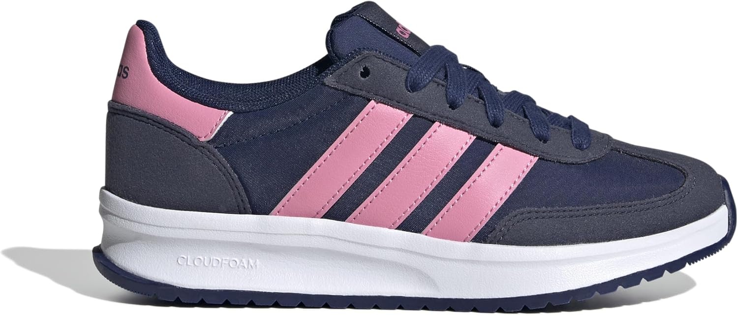 image:imageadidas Kids Girls Run 70S 20 Lace Up Sneakers Shoes Casual Grey WhiteDark BlueBliss PinkShadow Navy