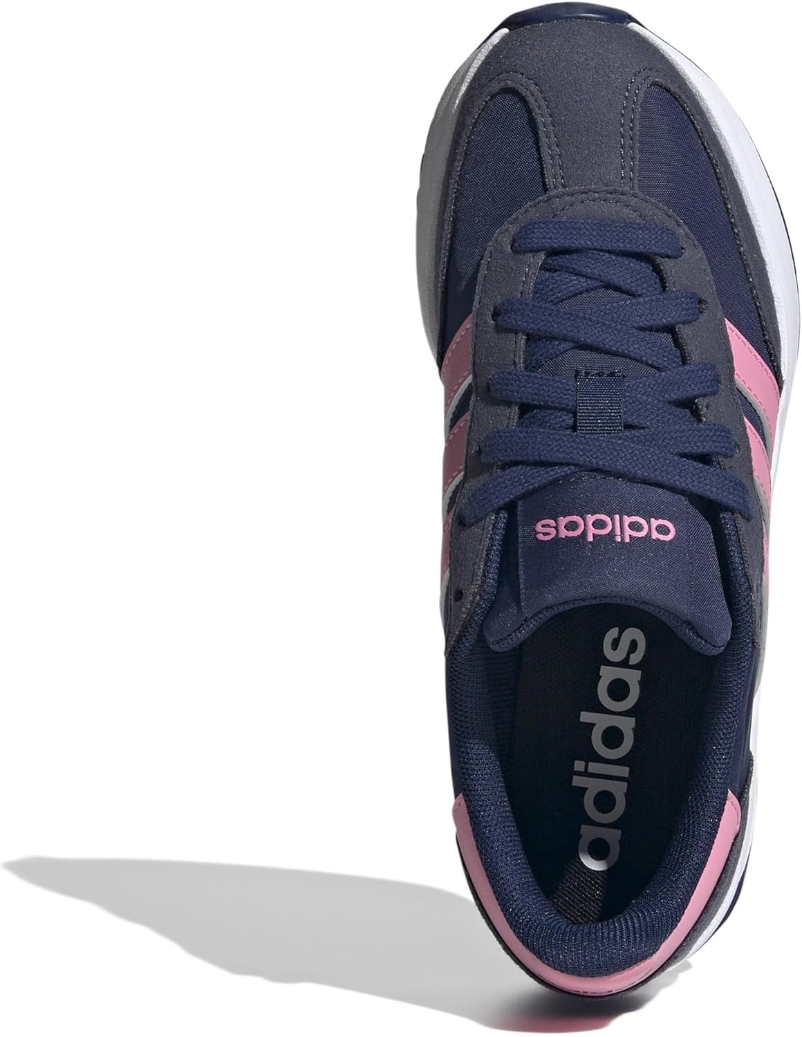 image:imageadidas Kids Girls Run 70S 20 Lace Up Sneakers Shoes Casual Grey WhiteDark BlueBliss PinkShadow Navy