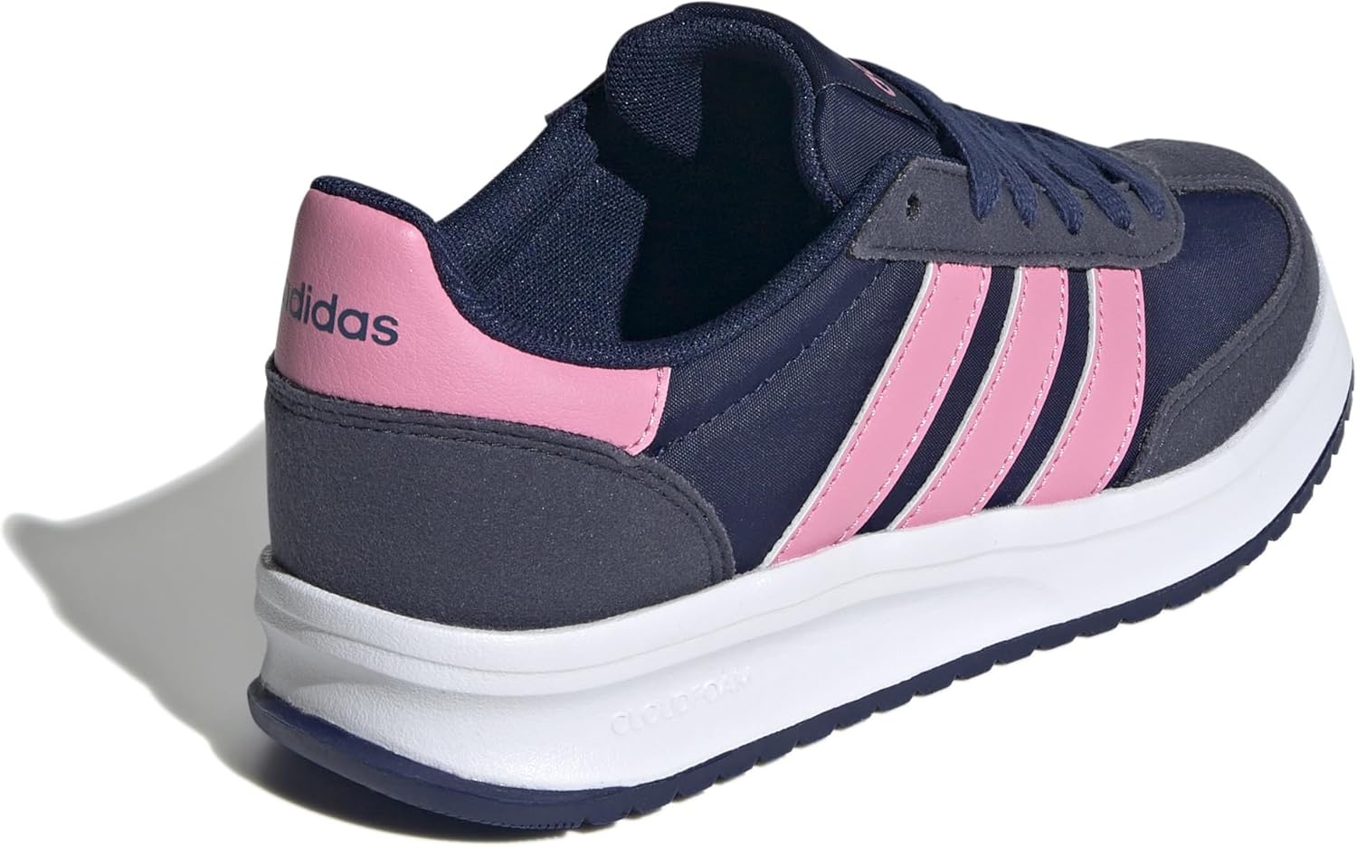 image:imageadidas Kids Girls Run 70S 20 Lace Up Sneakers Shoes Casual Grey WhiteDark BlueBliss PinkShadow Navy