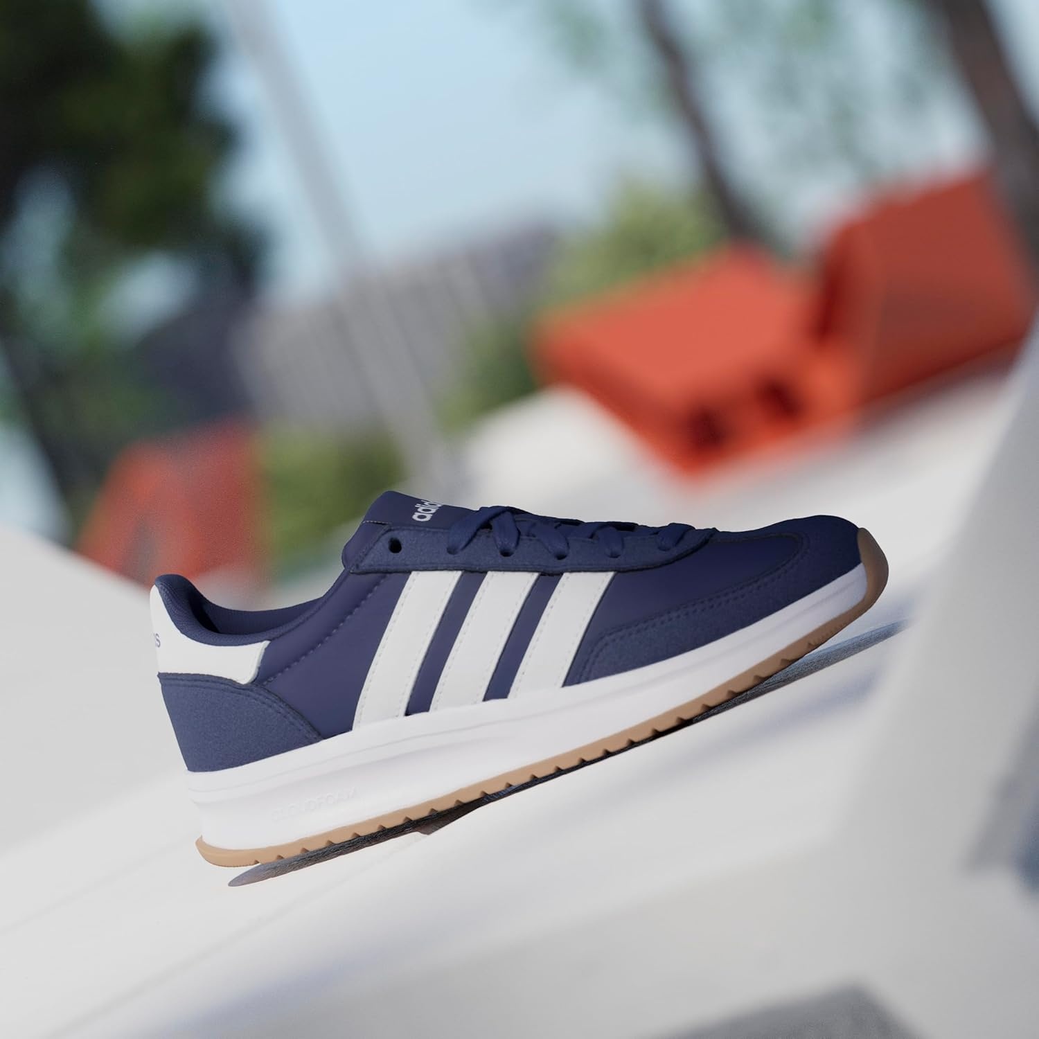 image:imageadidas Kids Girls Run 70S 20 Lace Up Sneakers Shoes Casual Grey WhiteDark BlueWhite