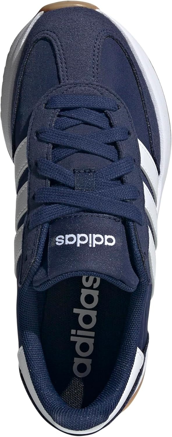 image:imageadidas Kids Girls Run 70S 20 Lace Up Sneakers Shoes Casual Grey WhiteDark BlueWhite