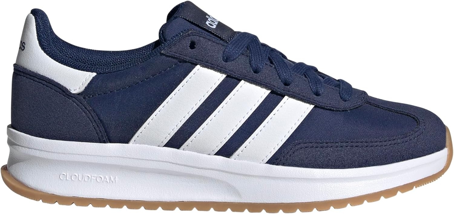 image:imageadidas Kids Girls Run 70S 20 Lace Up Sneakers Shoes Casual Grey WhiteDark BlueWhite