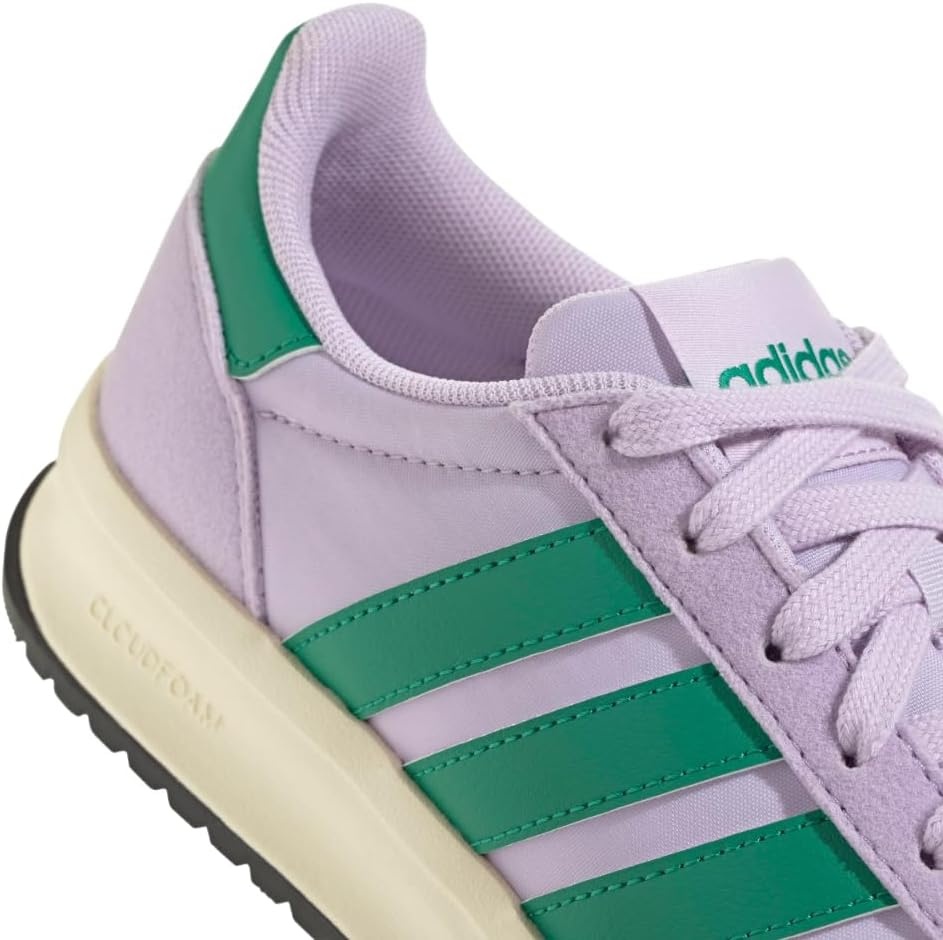 image:imageadidas Kids Girls Run 70S 20 Lace Up Sneakers Shoes Casual Grey WhiteIce LavenderCourt GreenPowder Plum