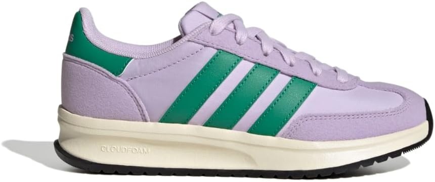 image:imageadidas Kids Girls Run 70S 20 Lace Up Sneakers Shoes Casual Grey WhiteIce LavenderCourt GreenPowder Plum
