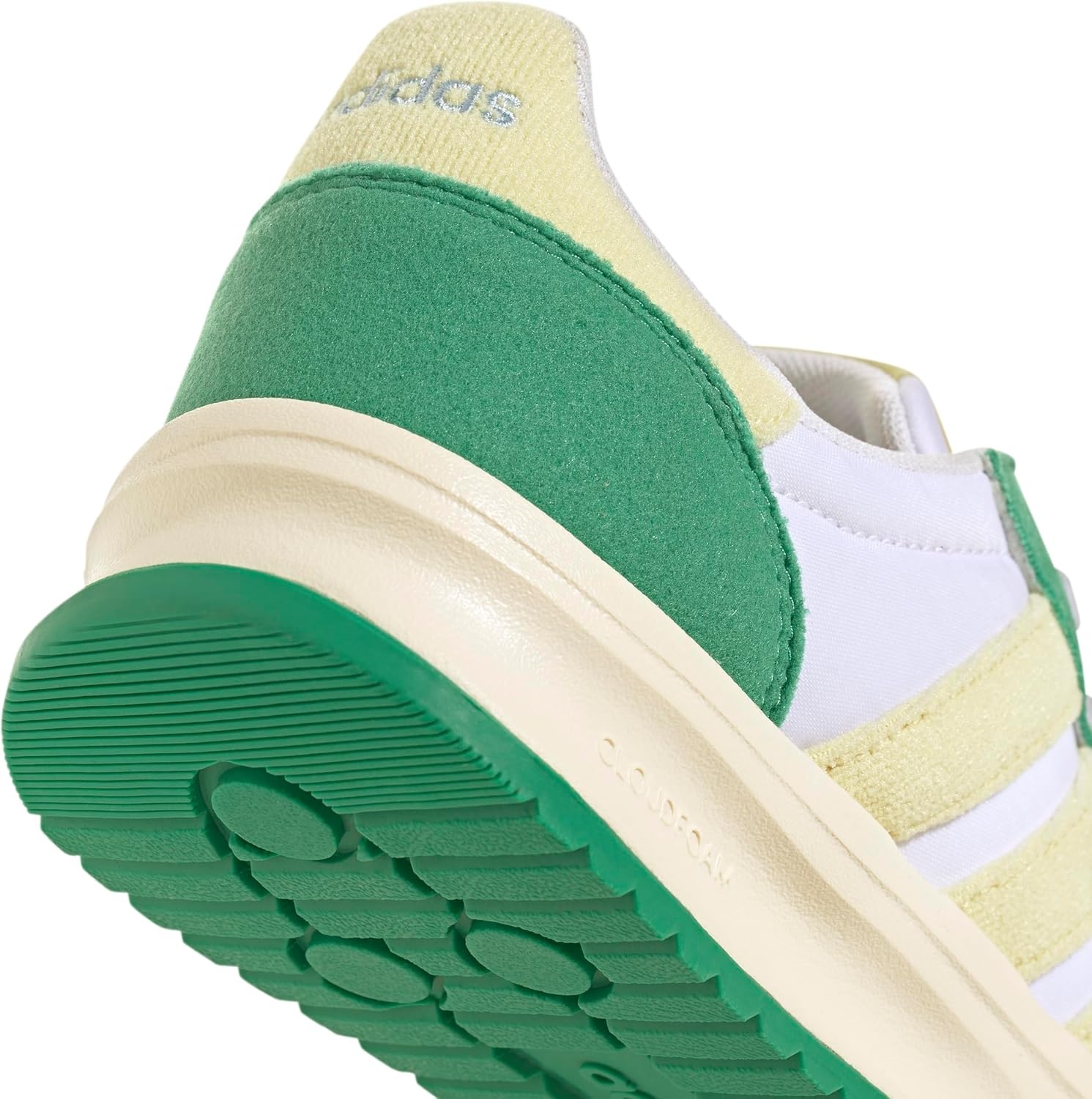 image:imageadidas Kids Girls Run 70S 20 Lace Up Sneakers Shoes Casual Grey WhiteWhitePowder YellowSemi Court Green