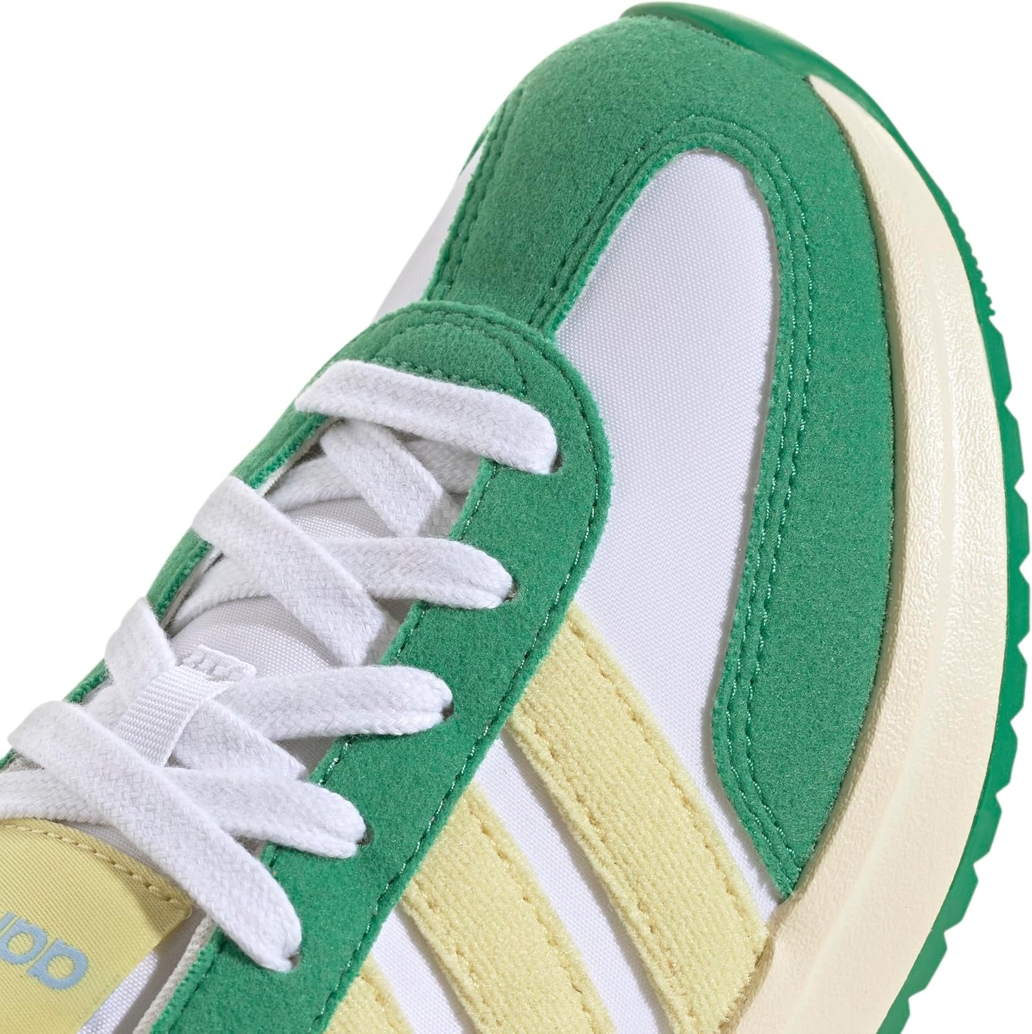 image:imageadidas Kids Girls Run 70S 20 Lace Up Sneakers Shoes Casual Grey WhiteWhitePowder YellowSemi Court Green