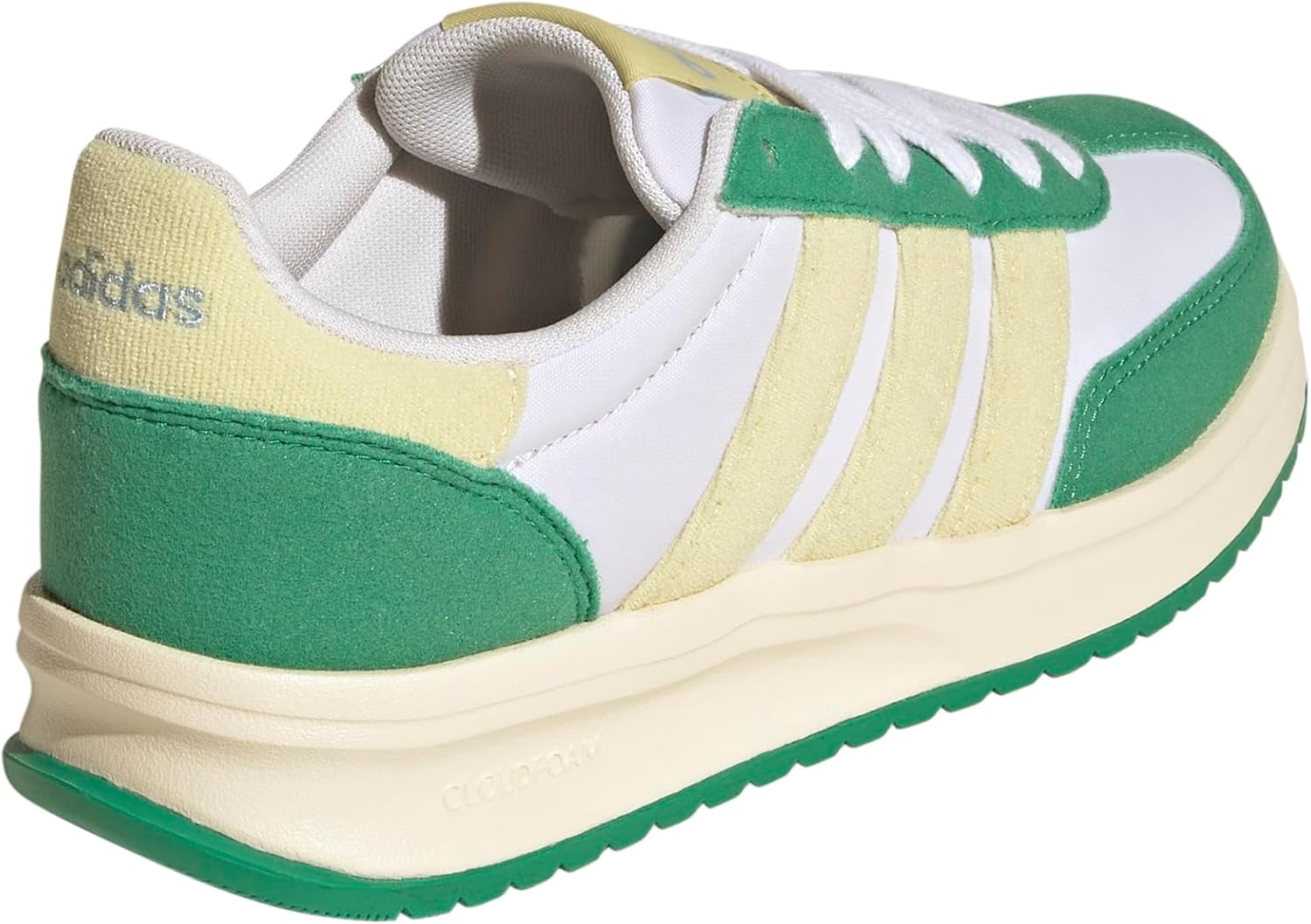 image:imageadidas Kids Girls Run 70S 20 Lace Up Sneakers Shoes Casual Grey WhiteWhitePowder YellowSemi Court Green