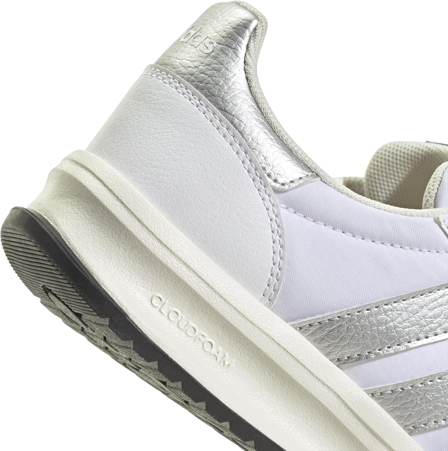 image:imageadidas Kids Girls Run 70S 20 Lace Up Sneakers Shoes Casual Grey WhiteWhiteSilver MetallicOff White
