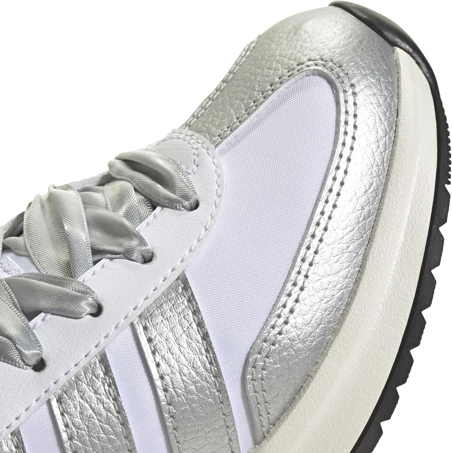 image:imageadidas Kids Girls Run 70S 20 Lace Up Sneakers Shoes Casual Grey WhiteWhiteSilver MetallicOff White