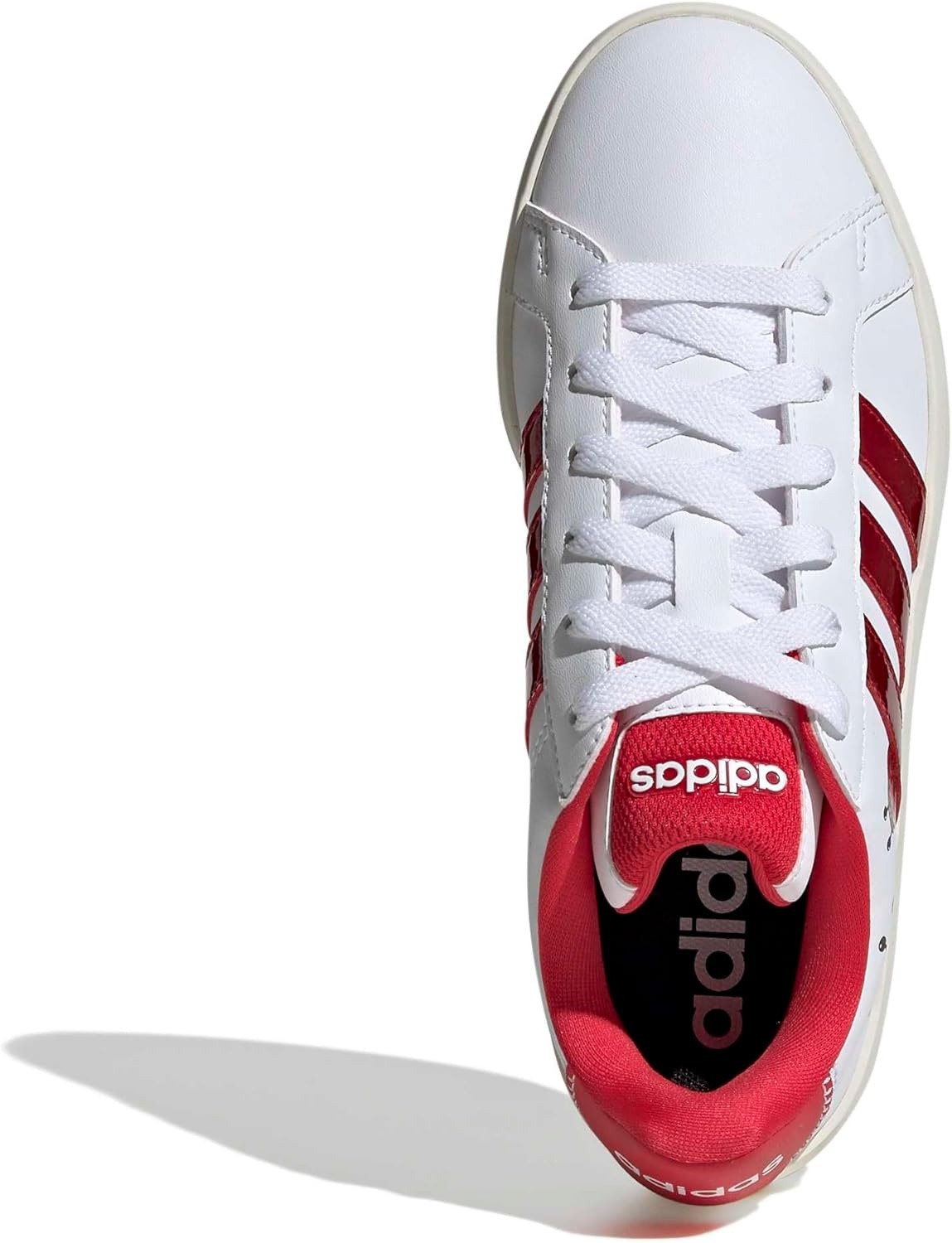image:imageadidas Kids Grand Court 30 Shoes Big KidWhitePure RubyOff White