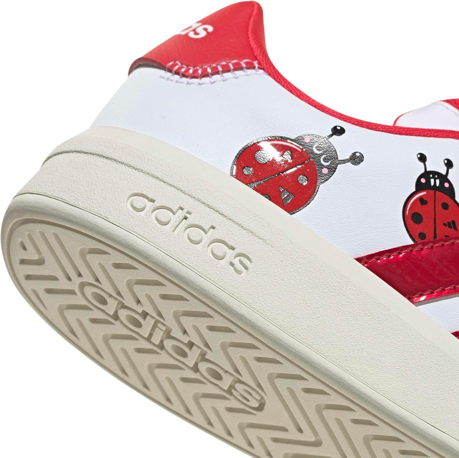 image:imageadidas Kids Grand Court 30 Shoes Big KidWhitePure RubyOff White