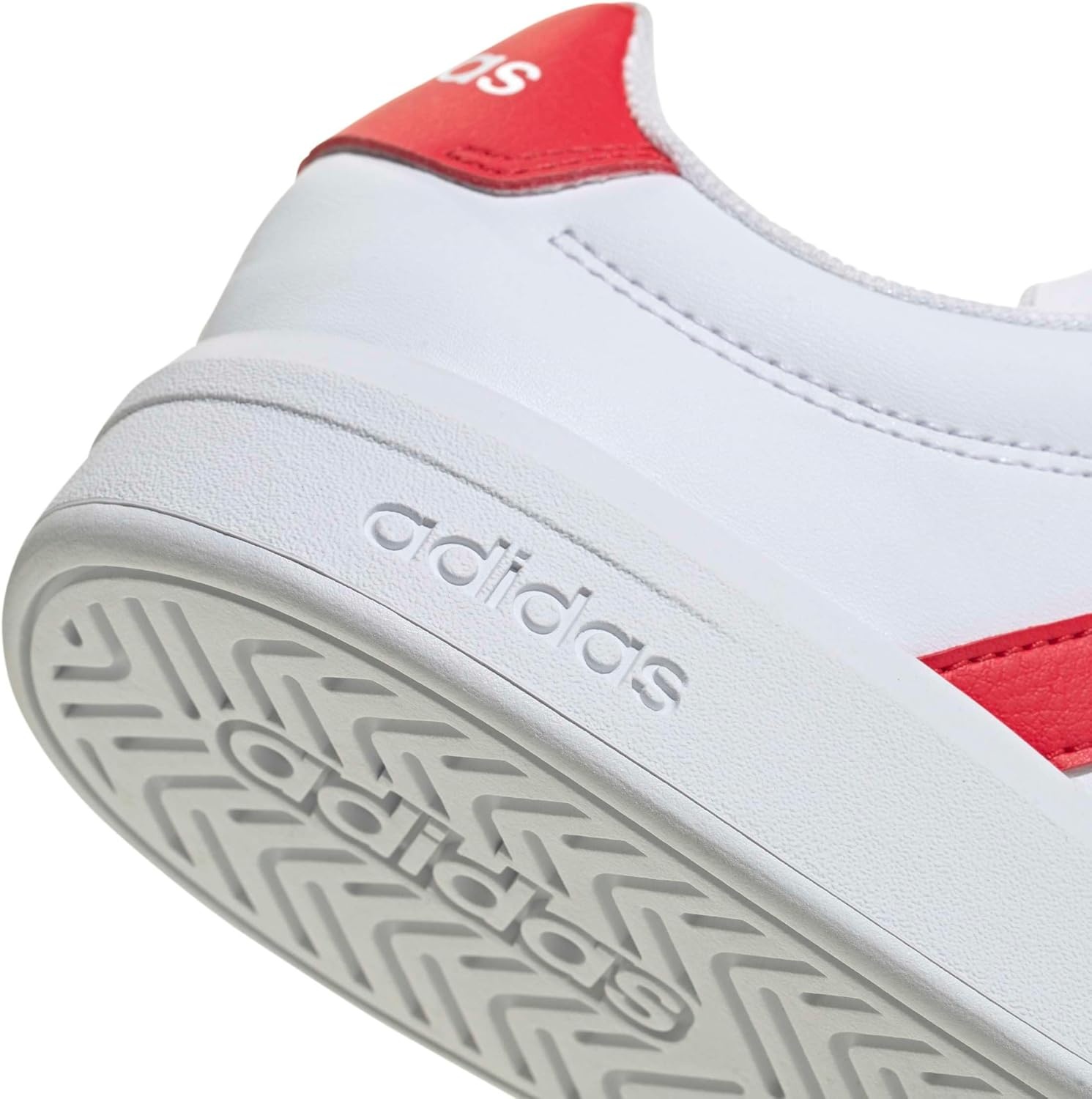 image:imageadidas Kids Grand Court 30 Shoes Big KidWhitePure RubyPure Ruby