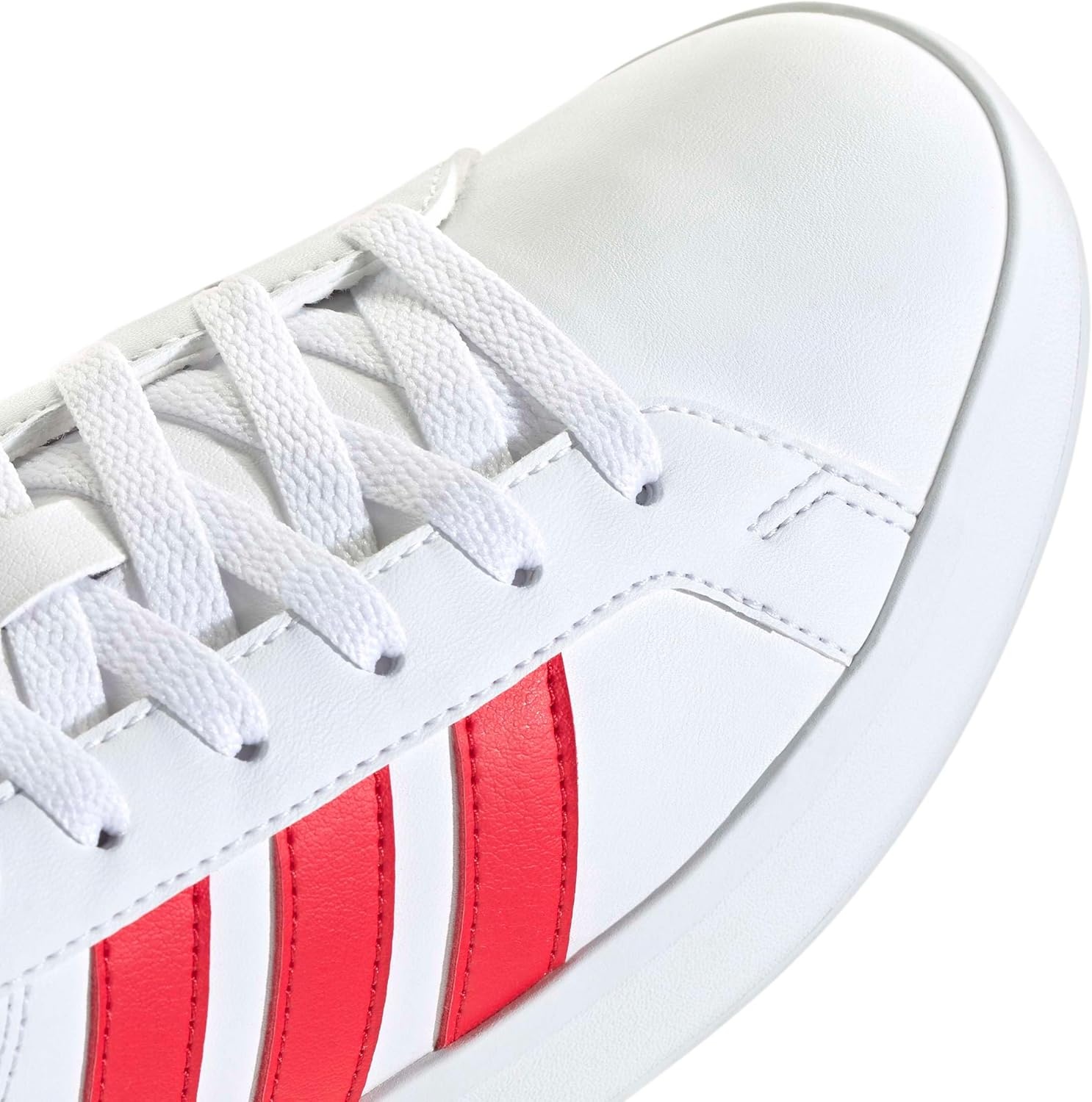 image:imageadidas Kids Grand Court 30 Shoes Big KidWhitePure RubyPure Ruby