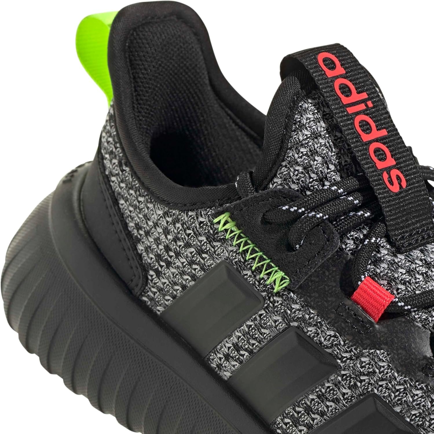 image:imageadidas Kids Kaptir 40 SneakersBlackBlackLucid Lemon