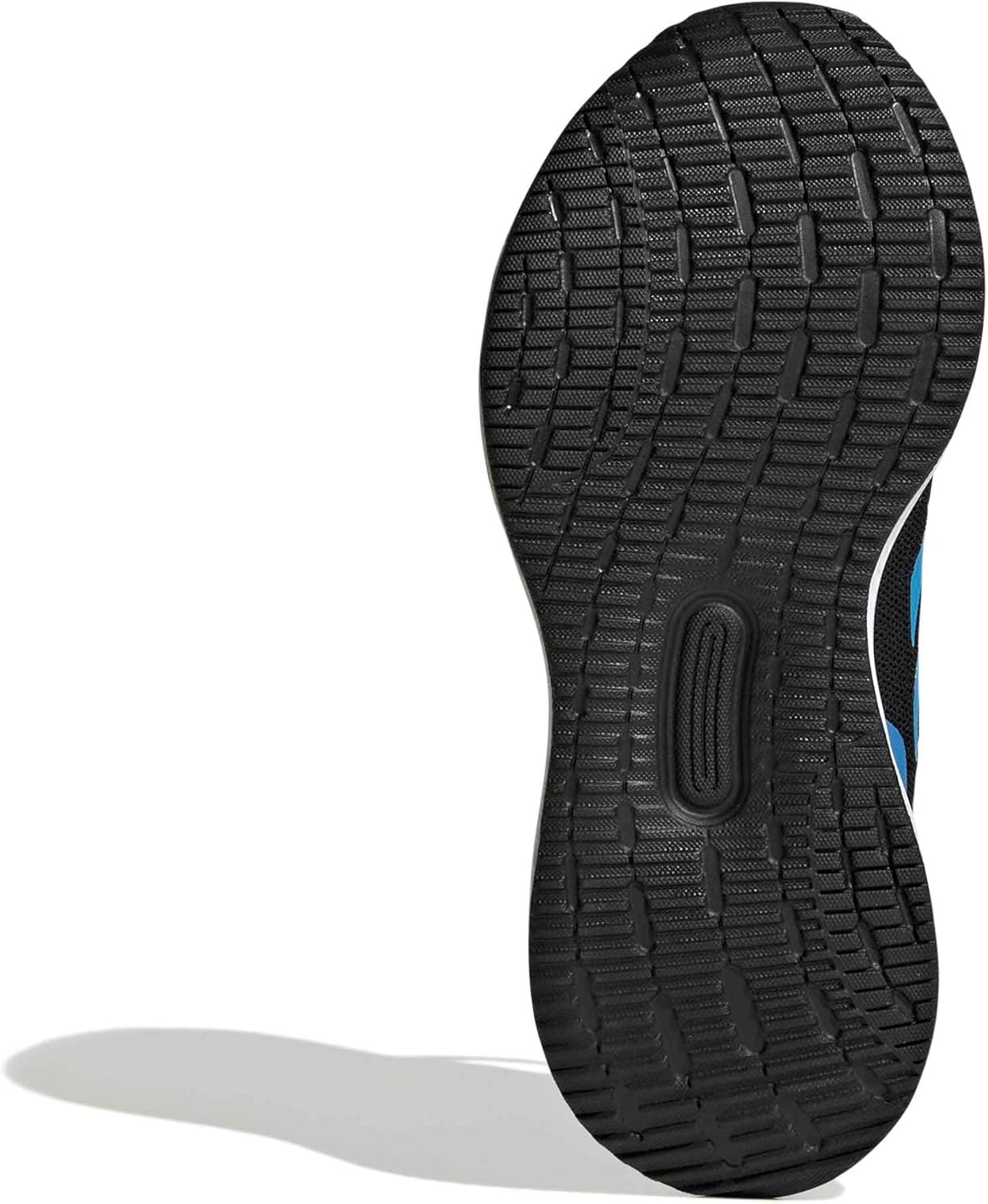 image:imageadidas Kids Marvel Run Falcon 5 Elastic Lace amp StrapBlackLucid AquamarineLucid Ray Blue