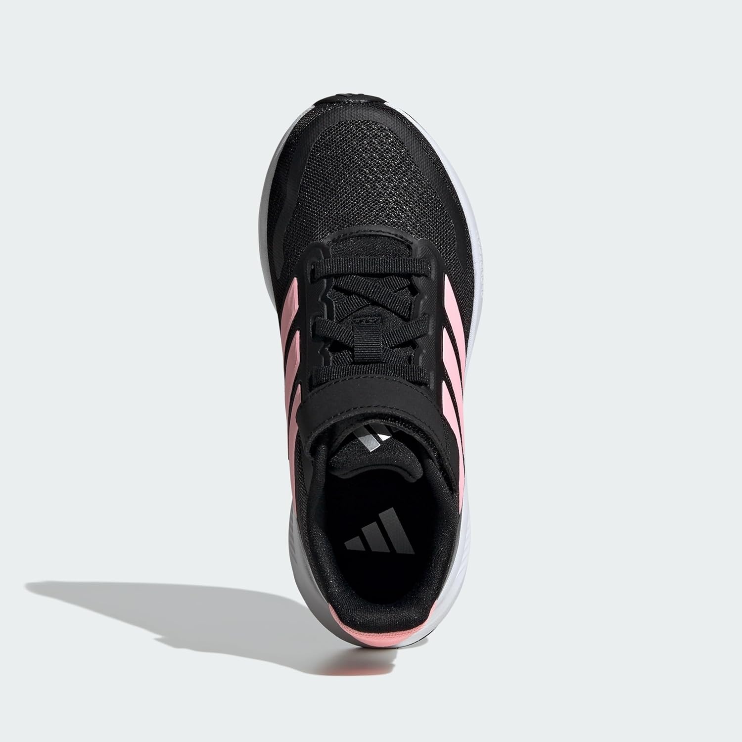 image:imageadidas Kids Marvel Run Falcon 5 Elastic Lace amp StrapBlackPink SparkSilver Metallic