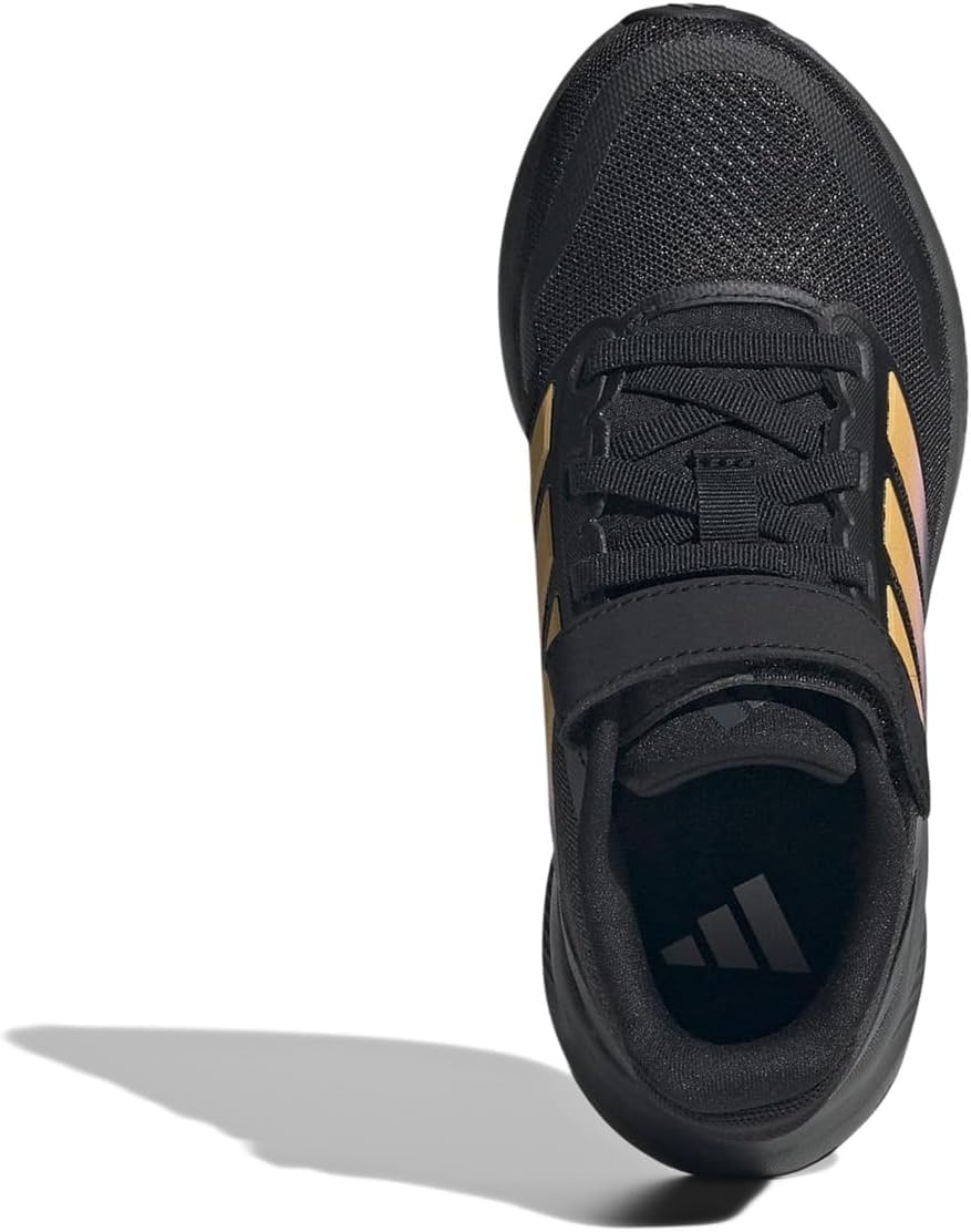 image:imageadidas Kids Marvel Run Falcon 5 Elastic Lace amp StrapBlackSparkPink Spark