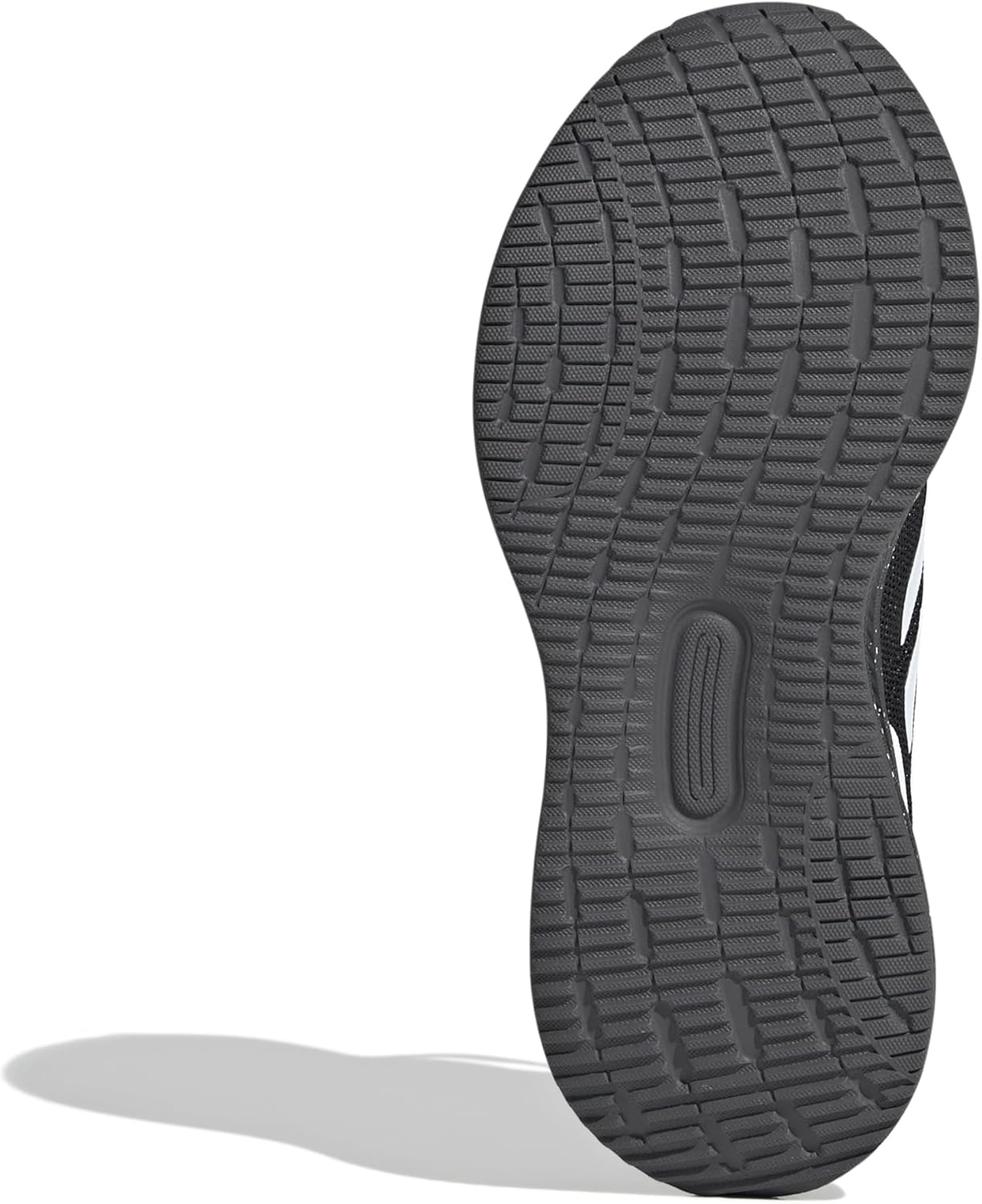 image:imageadidas Kids Marvel Run Falcon 5 Elastic Lace amp StrapBlackWhiteGrey