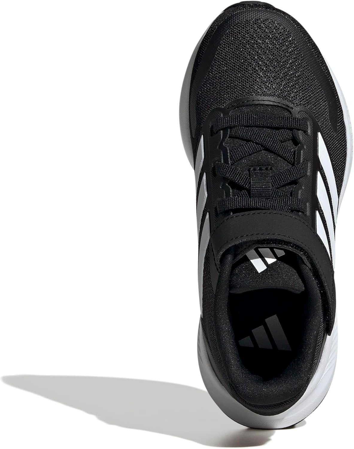 image:imageadidas Kids Marvel Run Falcon 5 Elastic Lace amp StrapBlackWhiteWhite