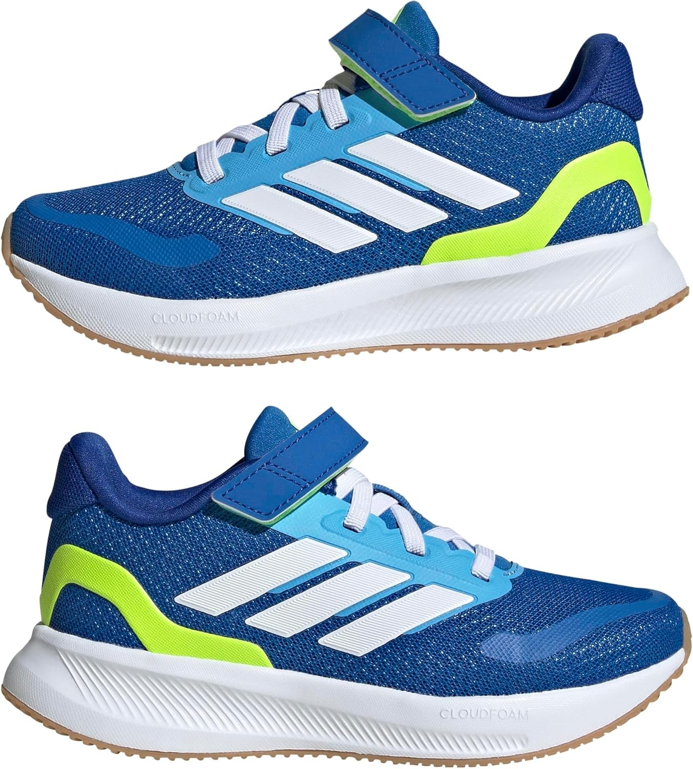 image:imageadidas Kids Marvel Run Falcon 5 Elastic Lace amp StrapBright RoyalWhiteLucid Lemon