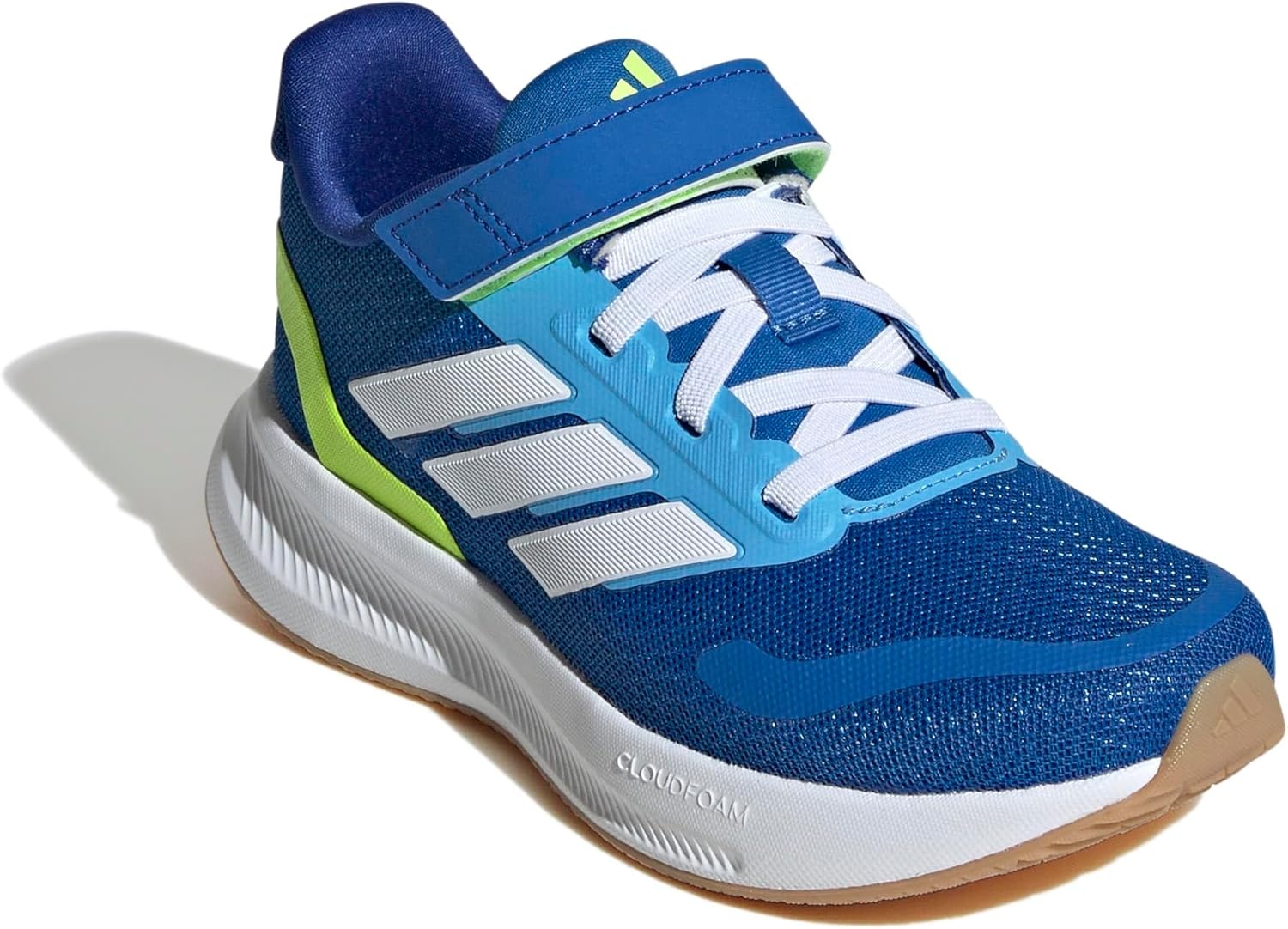 image:imageadidas Kids Marvel Run Falcon 5 Elastic Lace amp StrapBright RoyalWhiteLucid Lemon
