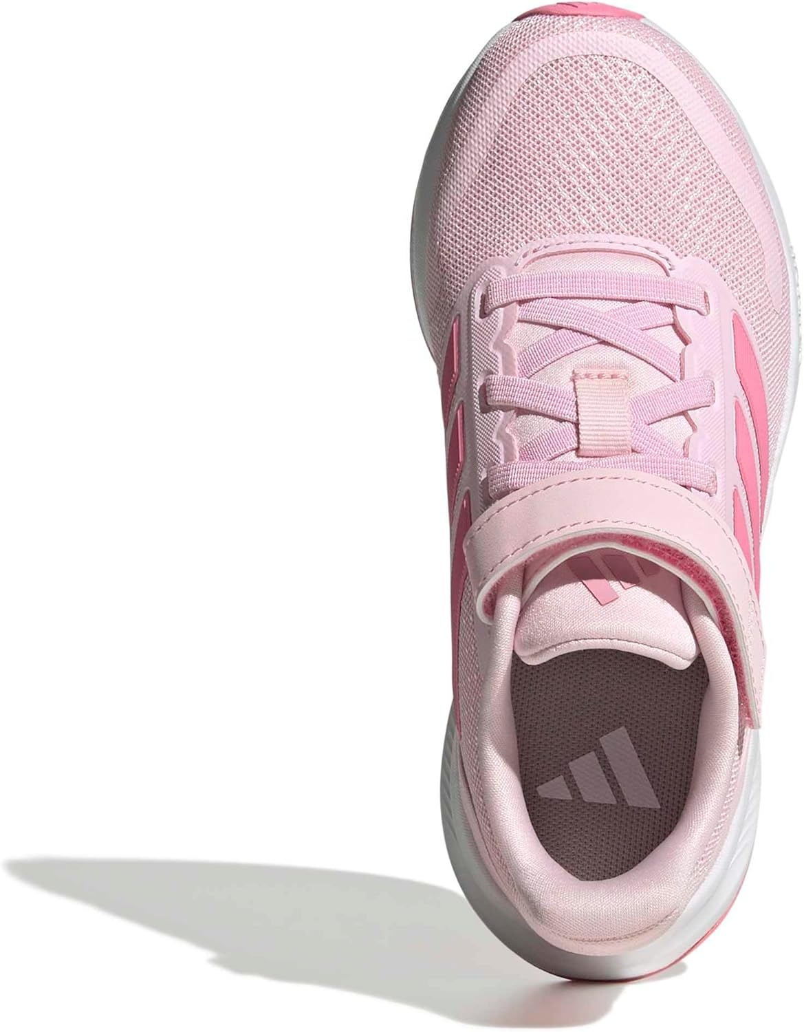 image:imageadidas Kids Marvel Run Falcon 5 Elastic Lace amp StrapClear PinkBliss PinkClear Pink