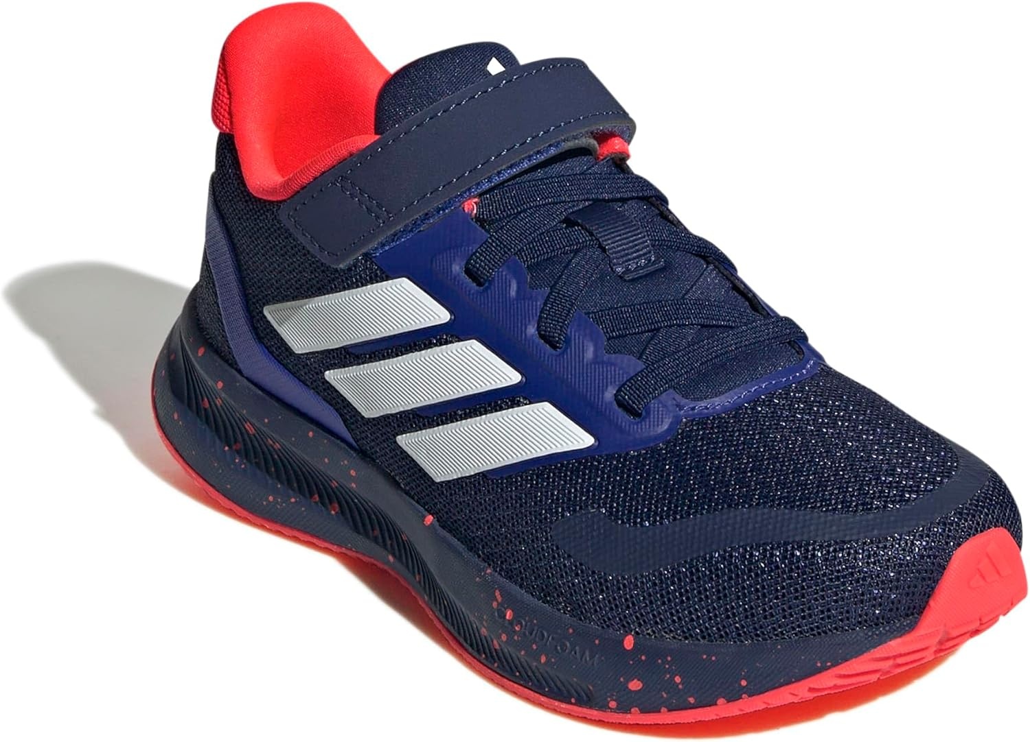 image:imageadidas Kids Marvel Run Falcon 5 Elastic Lace amp StrapDark BlueWhiteSolar Red