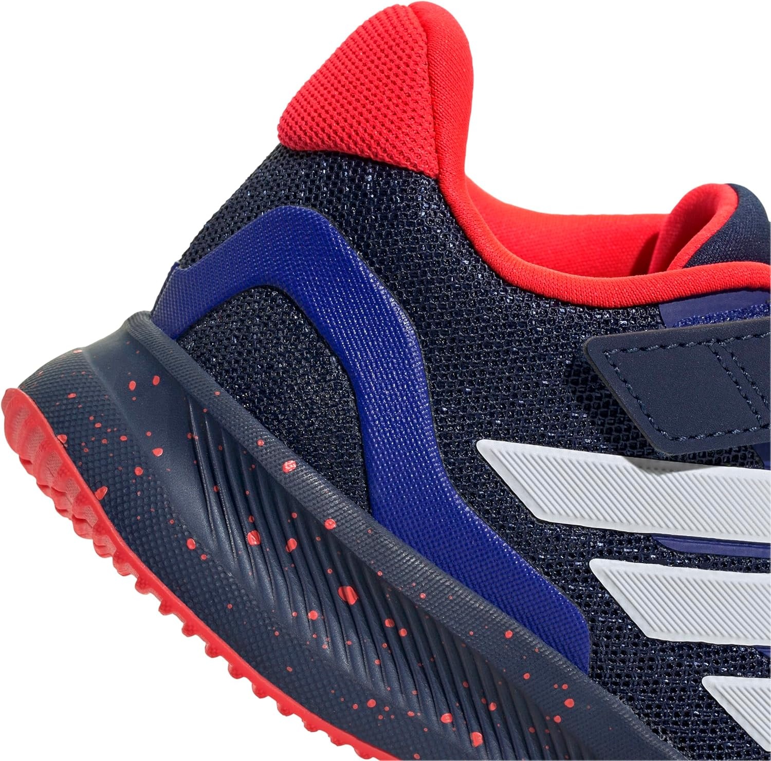 image:imageadidas Kids Marvel Run Falcon 5 Elastic Lace amp StrapDark BlueWhiteSolar Red
